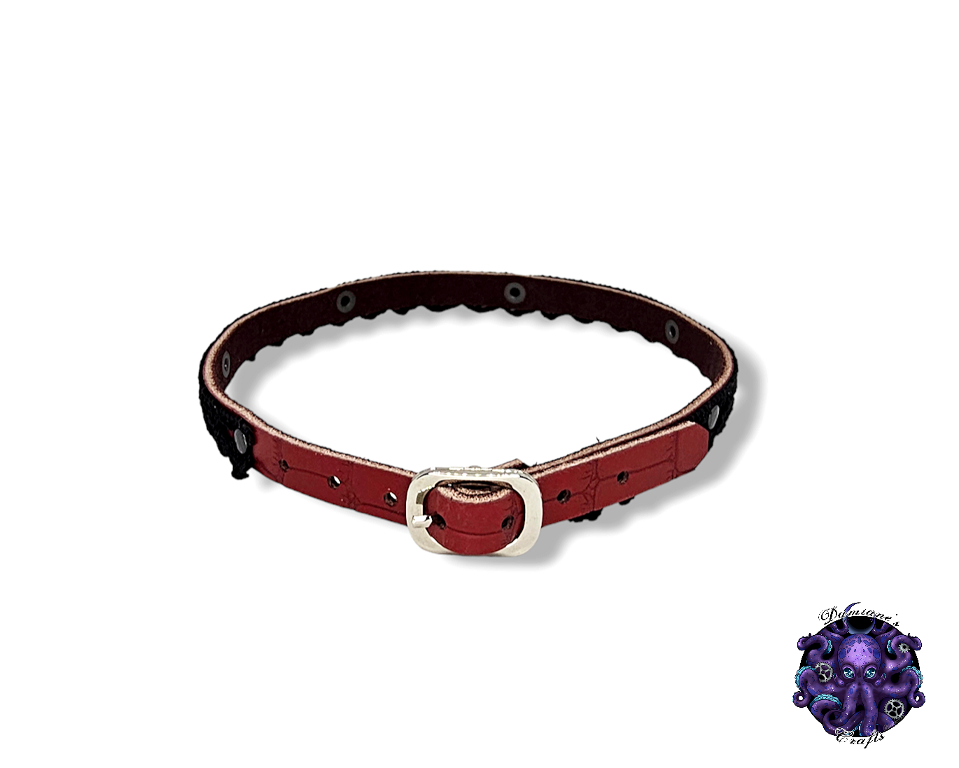 Real leather, Choker, Lace, Guipure, steampunk, Medieval, Gothic, Vampire, punk, rock, metal, heavy metal, mode accessory, bdsm