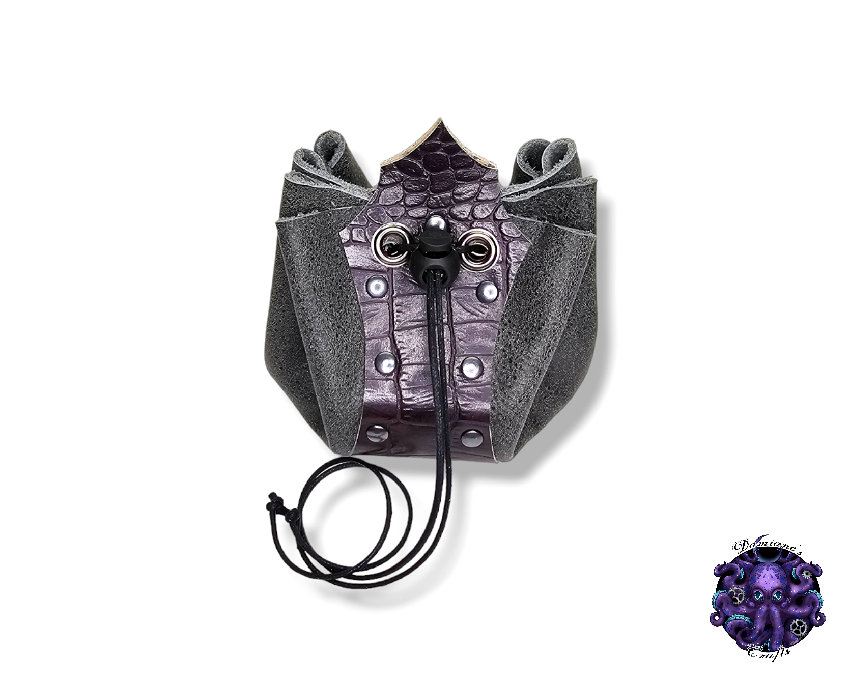 Pouch, Pocket, Medieval, purse, coin, dice, money, soft, real leather, cord, dnd, rpg, larp, cosplay