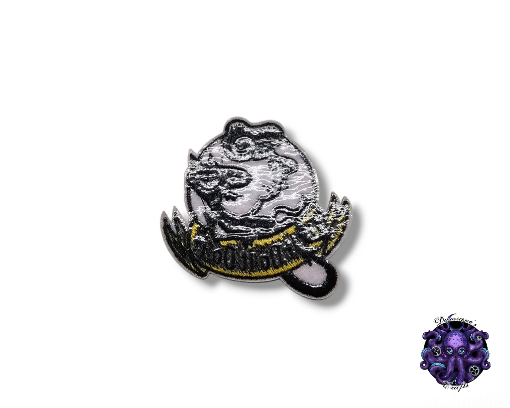Parche bordado, termoadhesivo, pegamento, material para manualidades, bordado, diablo, demonio, fuego