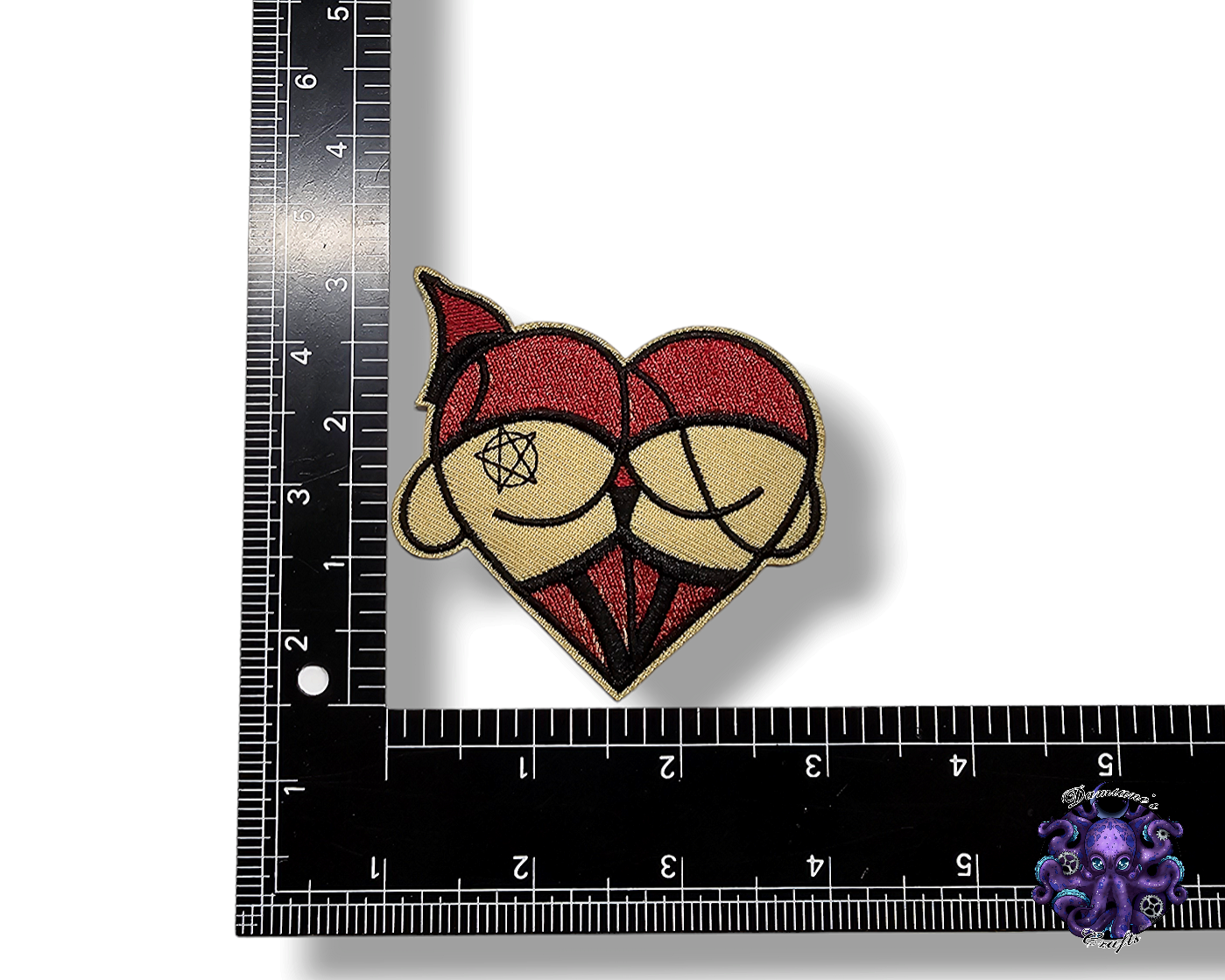 Embroided Patch, Iron on, Glue, Craft supply, Embroidery, Fabric, Heart, panties, handcuff, bdsm, skeleton, jack, demon, vampire, spiderweb, bad witch, witchy