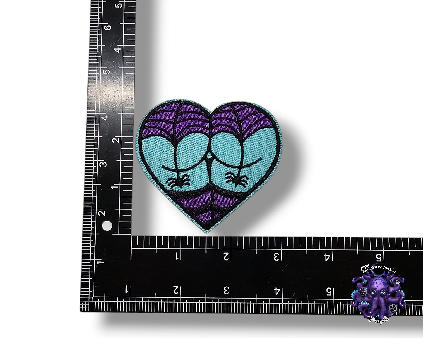 Embroided Patch, Iron on, Glue, Craft supply, Embroidery, Fabric, Heart, panties, handcuff, bdsm, skeleton, jack, demon, vampire, spiderweb, bad witch, witchy