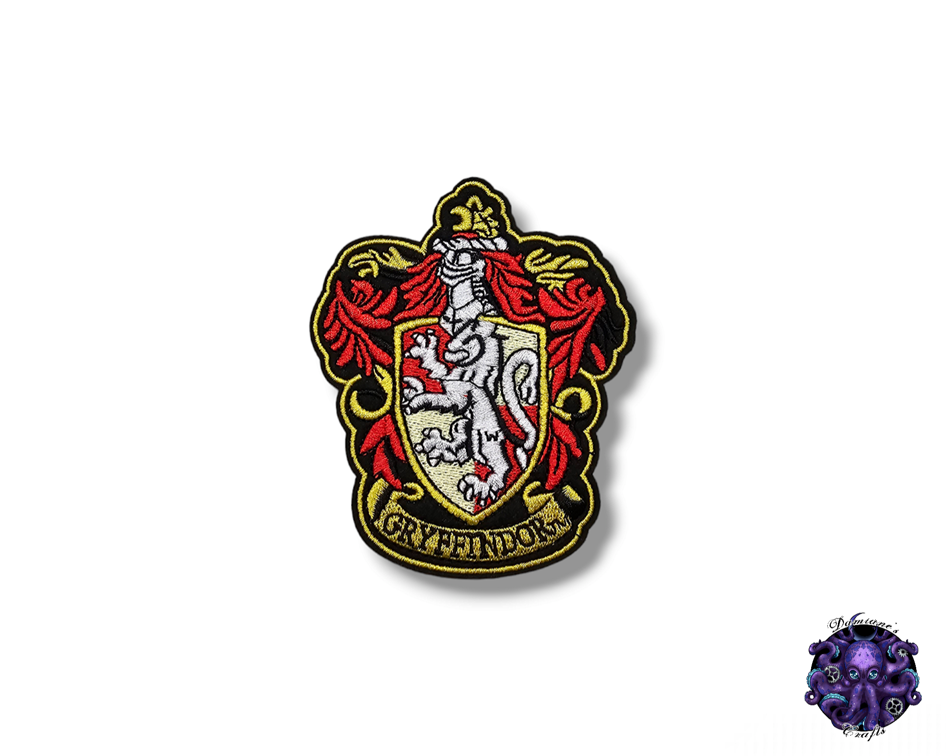 Embroided Patch, Iron on, Glue, Craft supply, Embroidery, Magic, School, House, Witch, Wizard, Scarf, lion, snake, eagle, badger, gothic