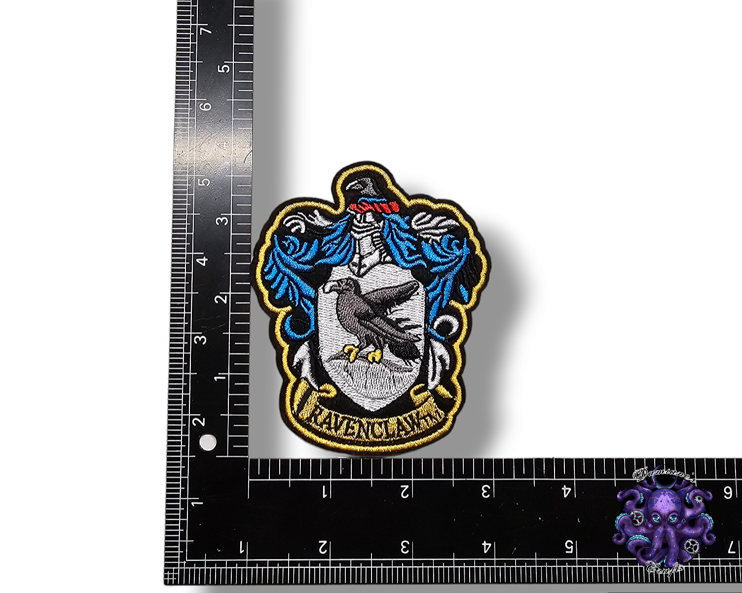 Embroided Patch, Iron on, Glue, Craft supply, Embroidery, Magic, School, House, Witch, Wizard, Scarf, lion, snake, eagle, badger, gothic