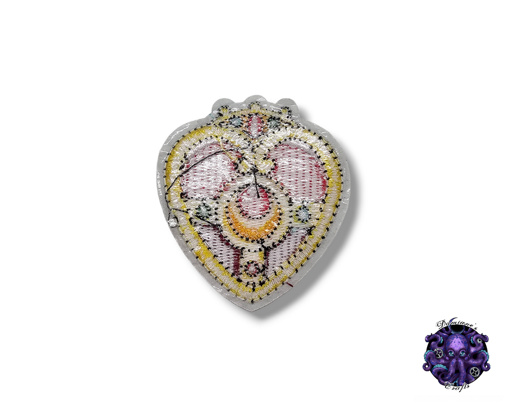 Embroided Patch, Iron on, Glue, Craft supply, Embroidery, Fabric, Cute, Kawai, Girl, Anime, Manga, bow, star, heart, cat