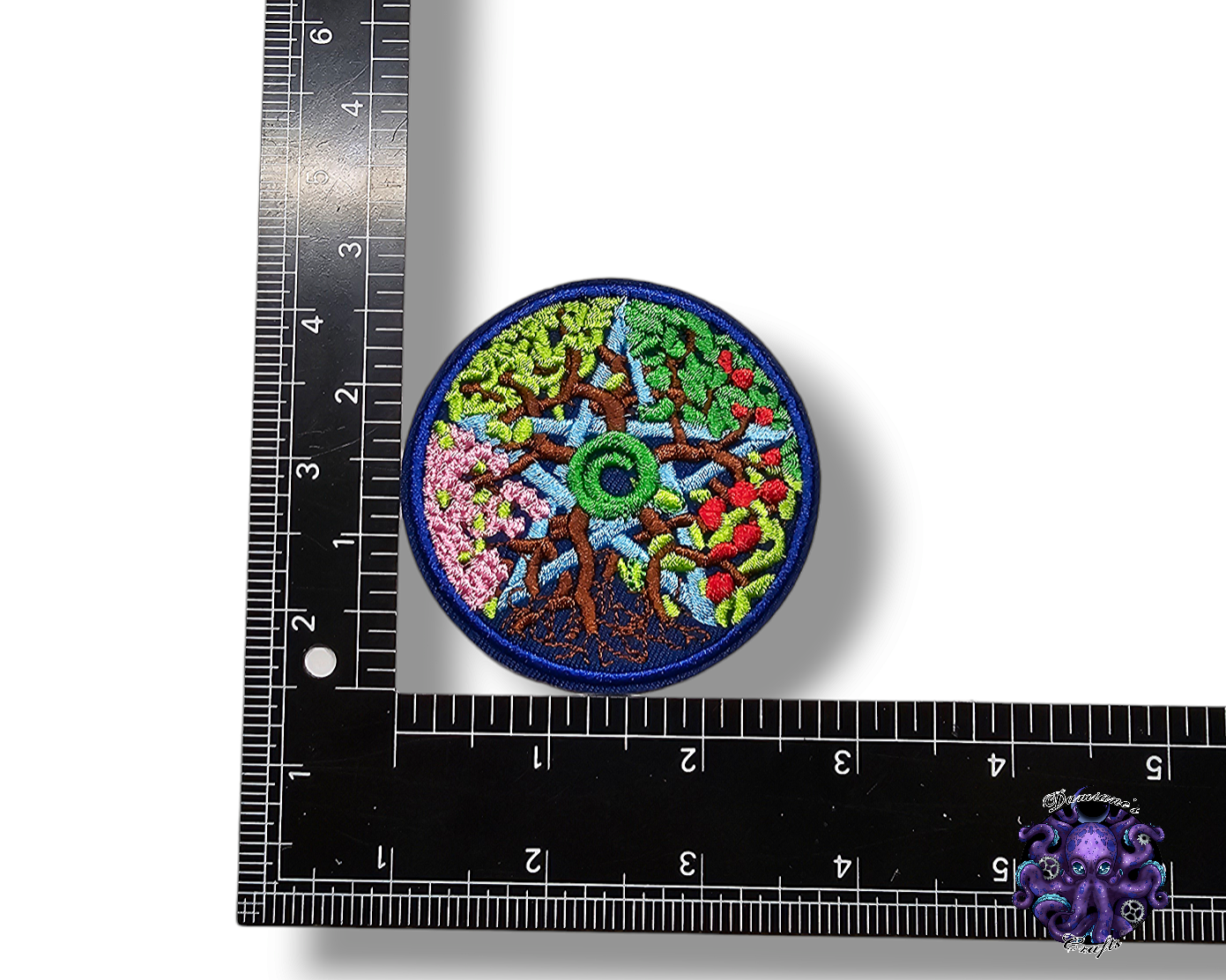 Embroided Patch, Iron on, Glue, Craft supply, Embroidery, Fabric, pentagram, pentacle, satan, cat, elements, seasons, moon, goddess, wicca, celtic, multicolor