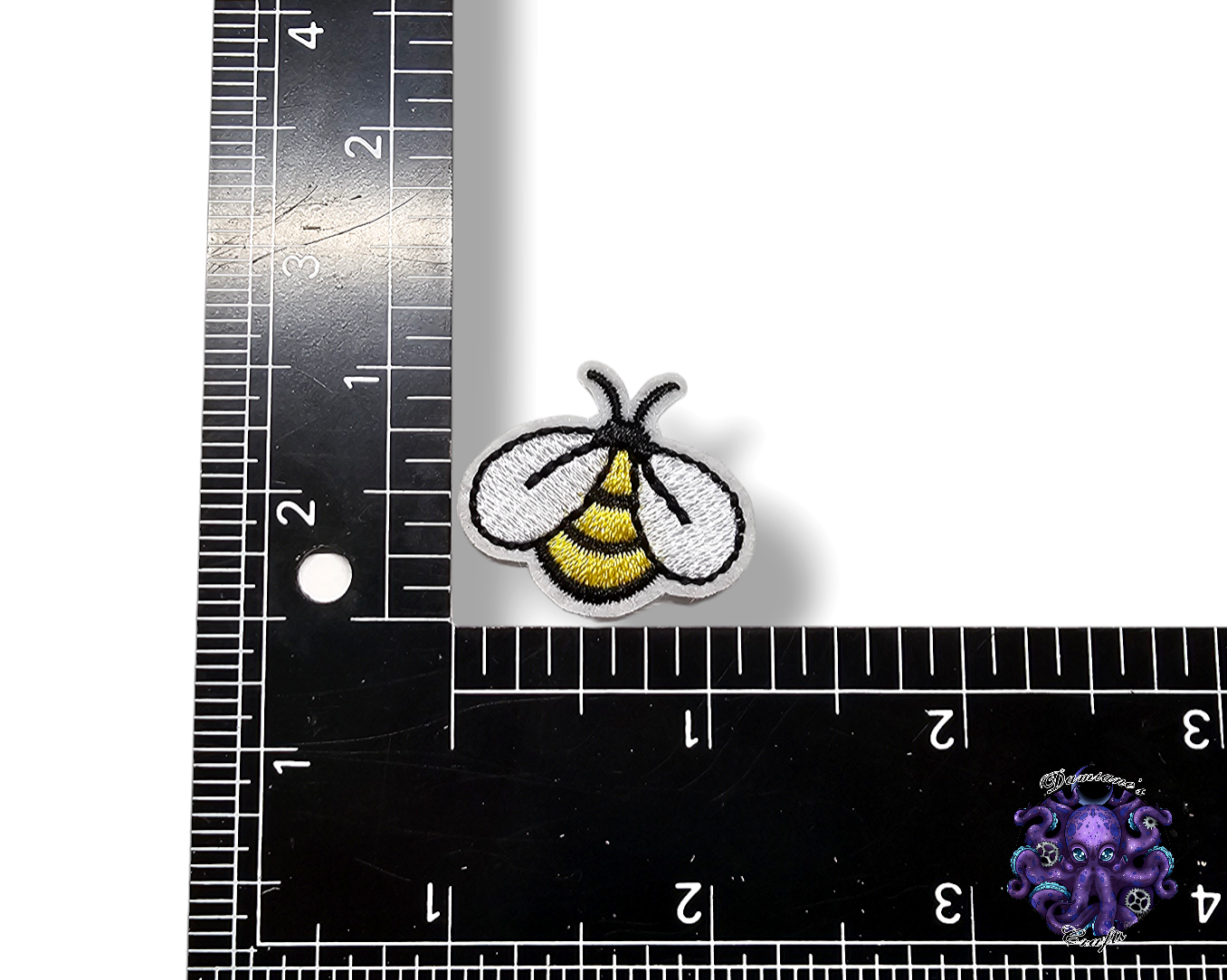 Embroided Patch, Iron on, Glue, Craft supply, Embroidery, Fabric, Bee, crystal, dreamcatcher, ying yang, fish, fox, animal