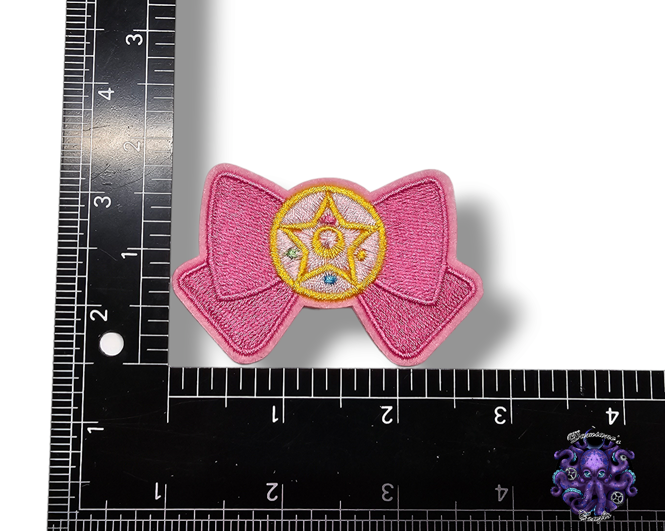 Embroided Patch, Iron on, Glue, Craft supply, Embroidery, Fabric, Cute, Kawai, Girl, Anime, Manga, bow, star, heart, cat
