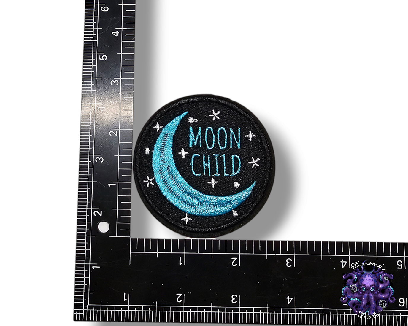 Embroided Patch, Iron on, Glue, Craft supply, Embroidery, Fabric, Sun, Moon, Crescent moon, crystal, moon child, floral, flower, star, cloud