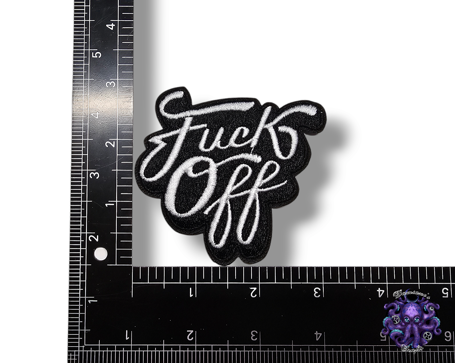 Embroided Patch, Iron on, Glue, Craft supply, Embroidery, Fabric, finger, middle, fuck