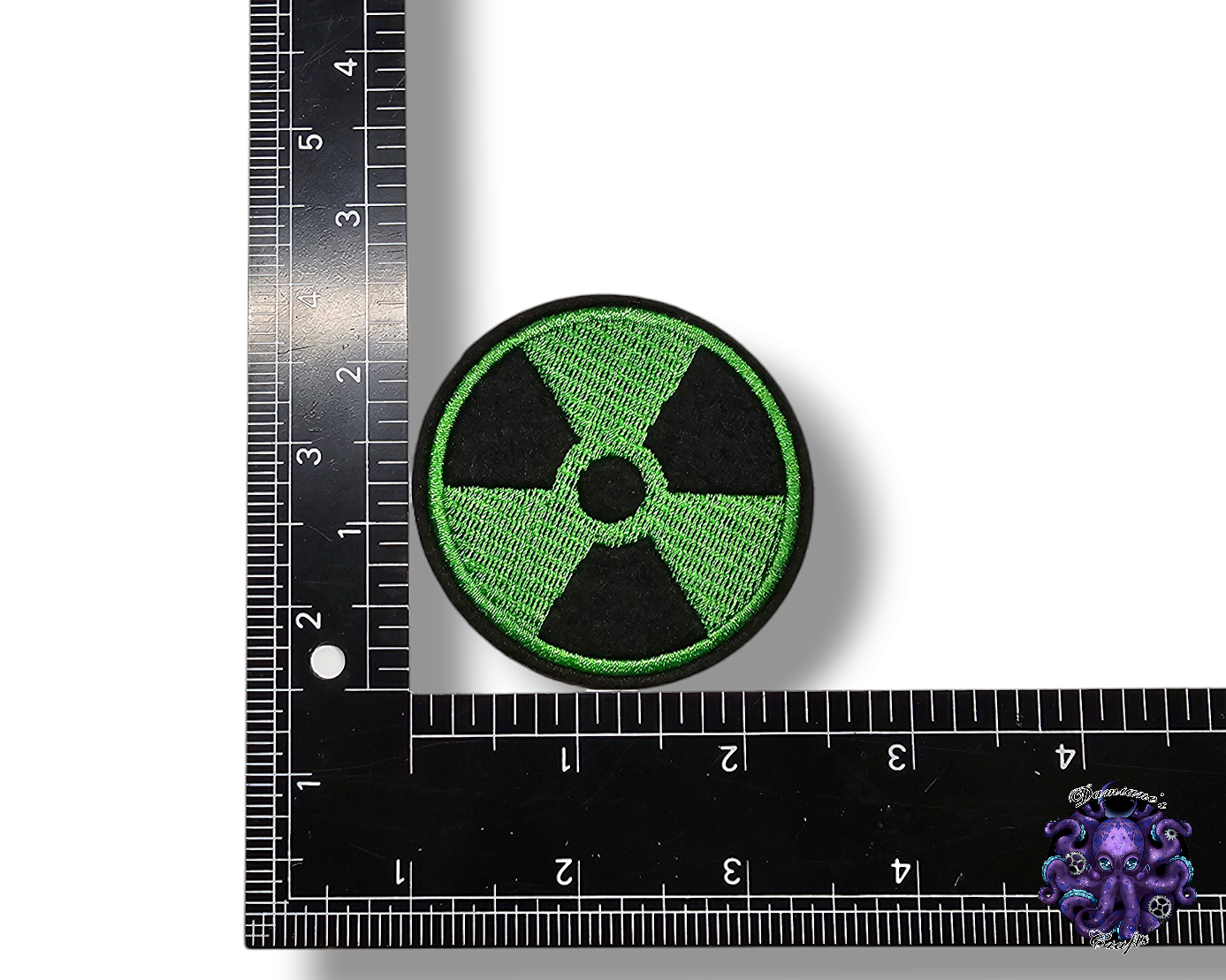 Embroided Patch, Iron on, Glue, Craft supply, Embroidery, Fabric, Biohazard, Radioactive, Zombie, Video game, movies, post-apocalypse