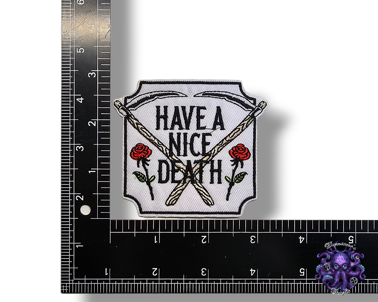 Embroided Patch, Iron on, Glue, Craft supply, Embroidery, Fabric, Gothic, Halloween, spooky, skeleton, cards, hell, 666, pentacle, baphomet, plague doctor, death, devil, satan