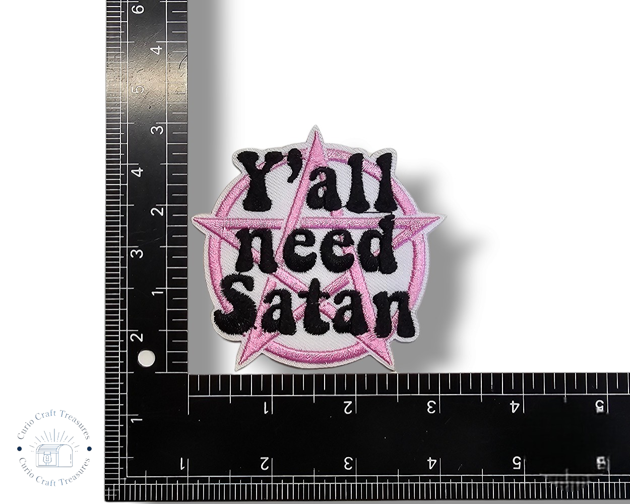 Embroided Patch, Iron on, Glue, Craft supply, Embroidery, Fabric, pentagram, pentacle, satan, cat, elements, seasons, moon, goddess, wicca, celtic, multicolor