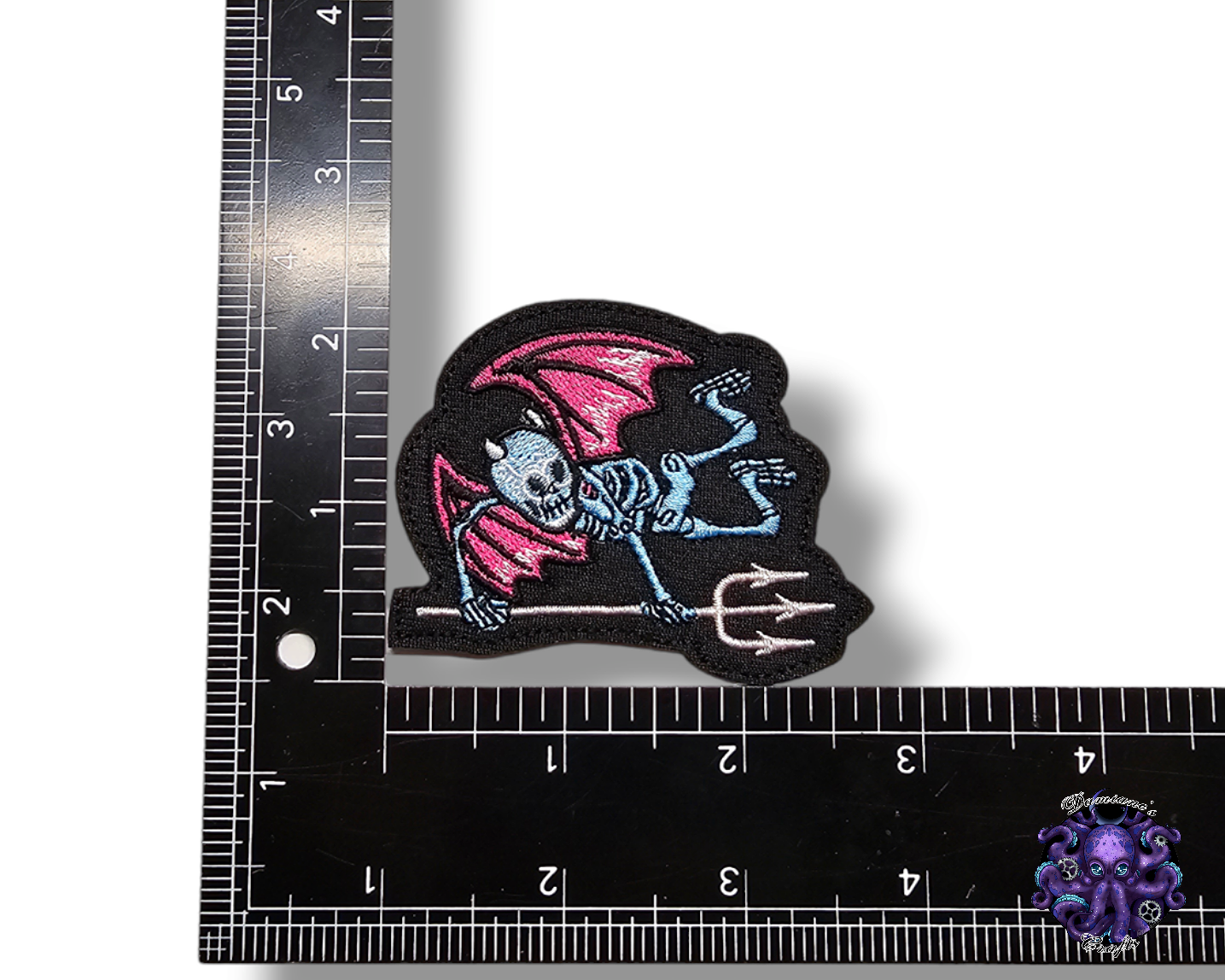 Embroided Patch, Iron on, Glue, Craft supply, Embroidery, Fabric, Gothic, Halloween, spooky, skeleton, cards, hell, 666, pentacle, baphomet, plague doctor, death, devil, satan