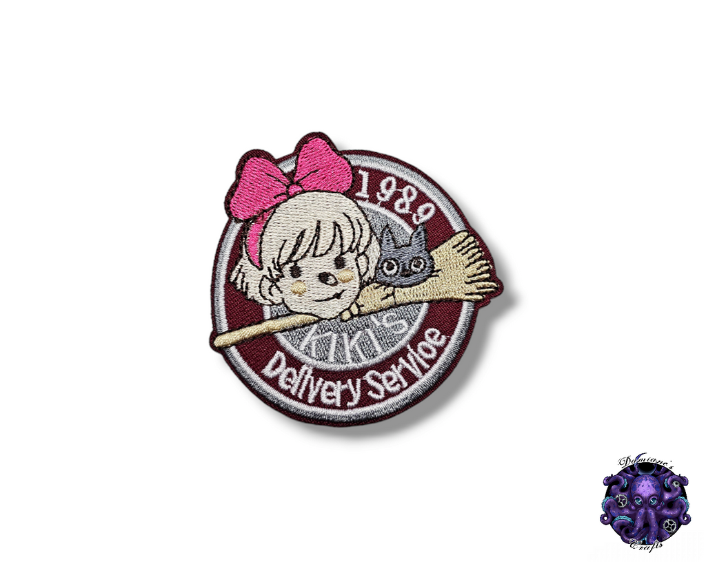 Embroided Patch, Iron on, Glue, Craft supply, Embroidery, Fabric, movie, classic, old movies, children, pop culture, witch, animation movie, tv show, fire, mystery