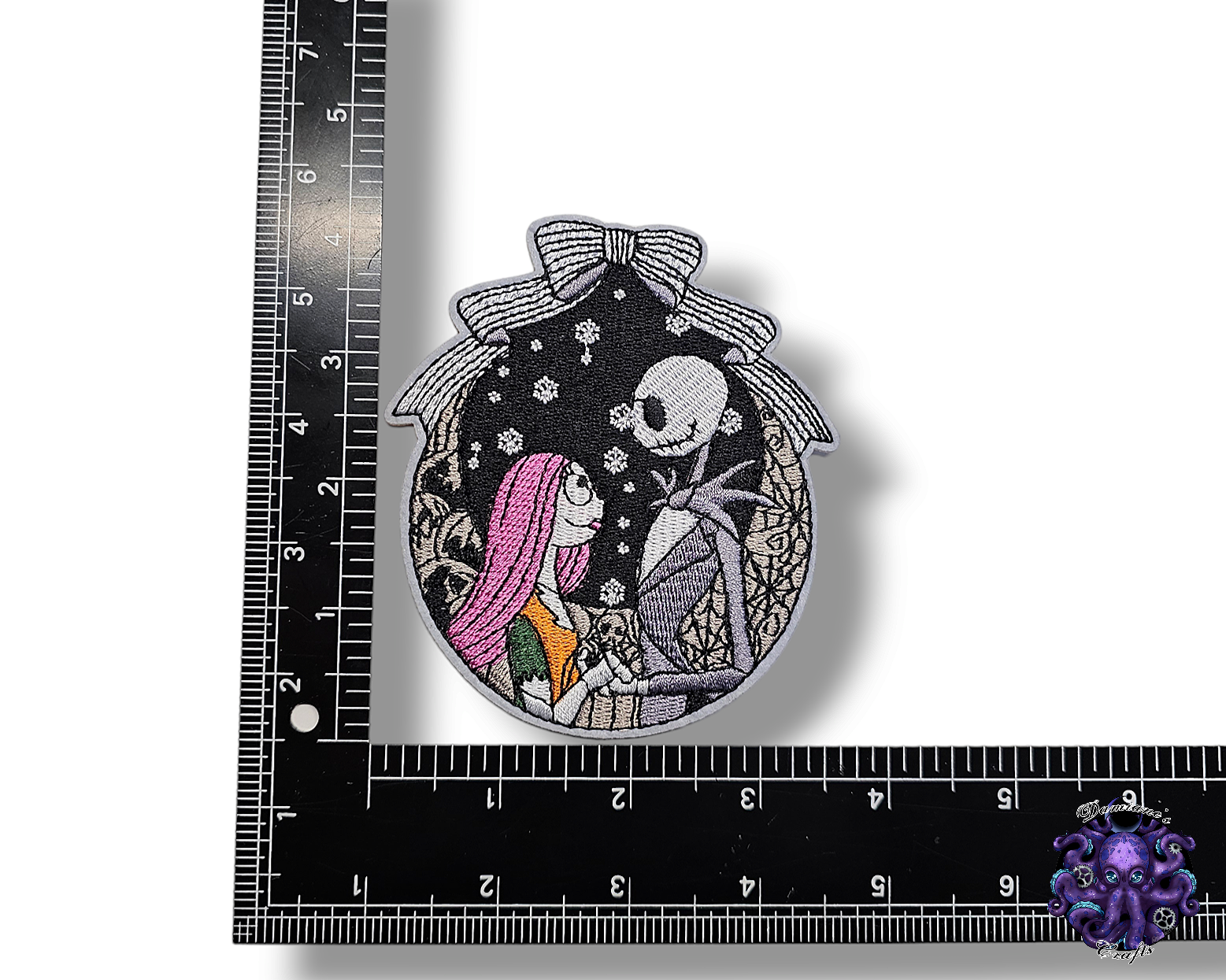 Embroided Patch, Iron on, Glue, Craft supply, Embroidery, Fabric, Movie, halloween, christmas, skeleton, doll, ghost