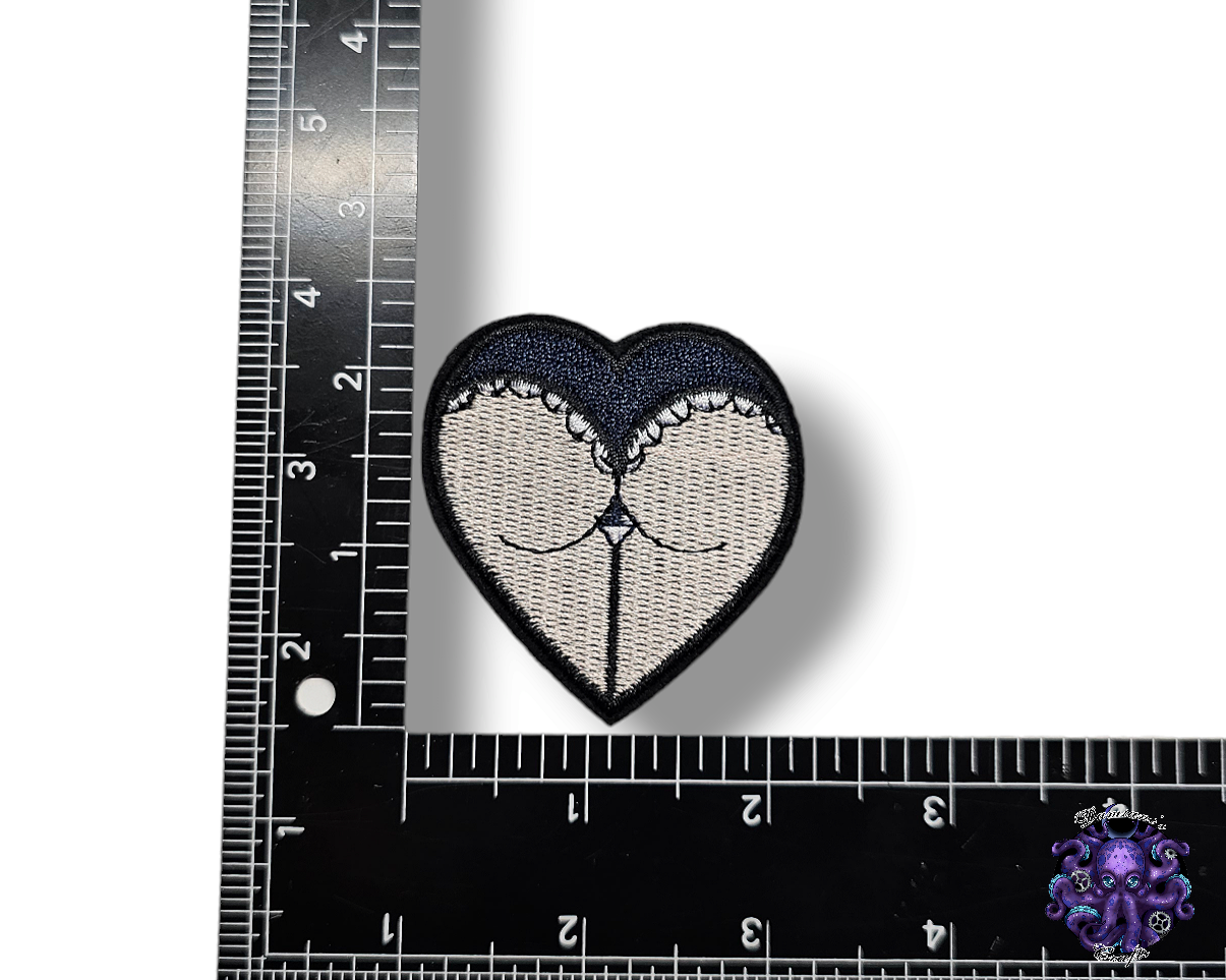 Embroided Patch, Iron on, Glue, Craft supply, Embroidery, Fabric, Heart, panties, handcuff, bdsm, skeleton, jack, demon, vampire, spiderweb, bad witch, witchy