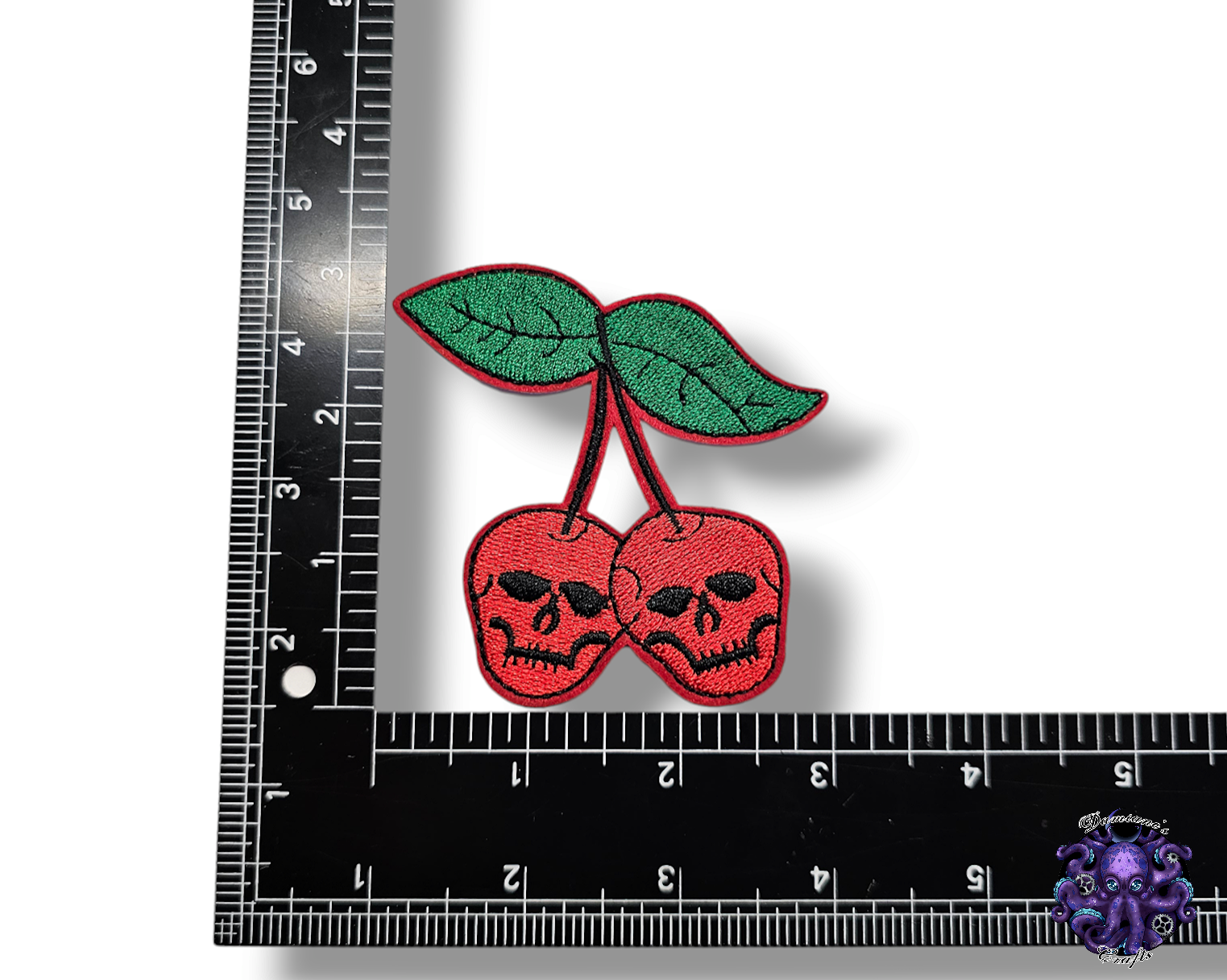 Embroided Patch, Iron on, Glue, Craft supply, Embroidery, Fabric, Gothic, Halloween, spooky, Skull, butterfly, crystal, cupcake, cherry