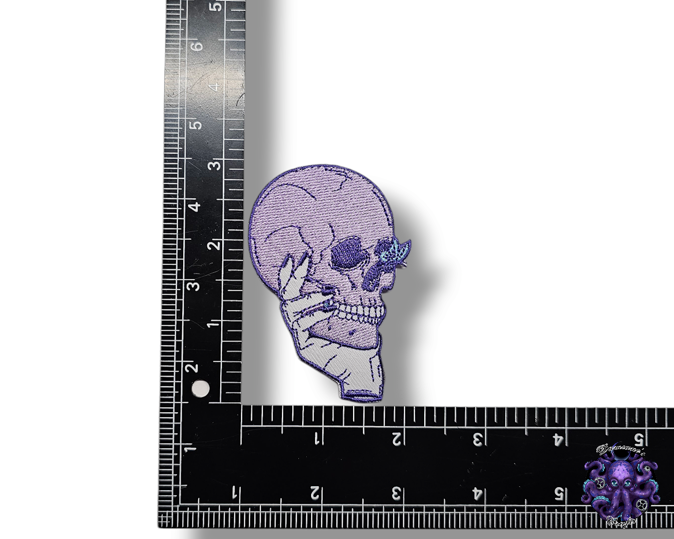 Embroided Patch, Iron on, Glue, Craft supply, Embroidery, Fabric, Gothic, Halloween, spooky, Skull, butterfly, crystal, cupcake, cherry