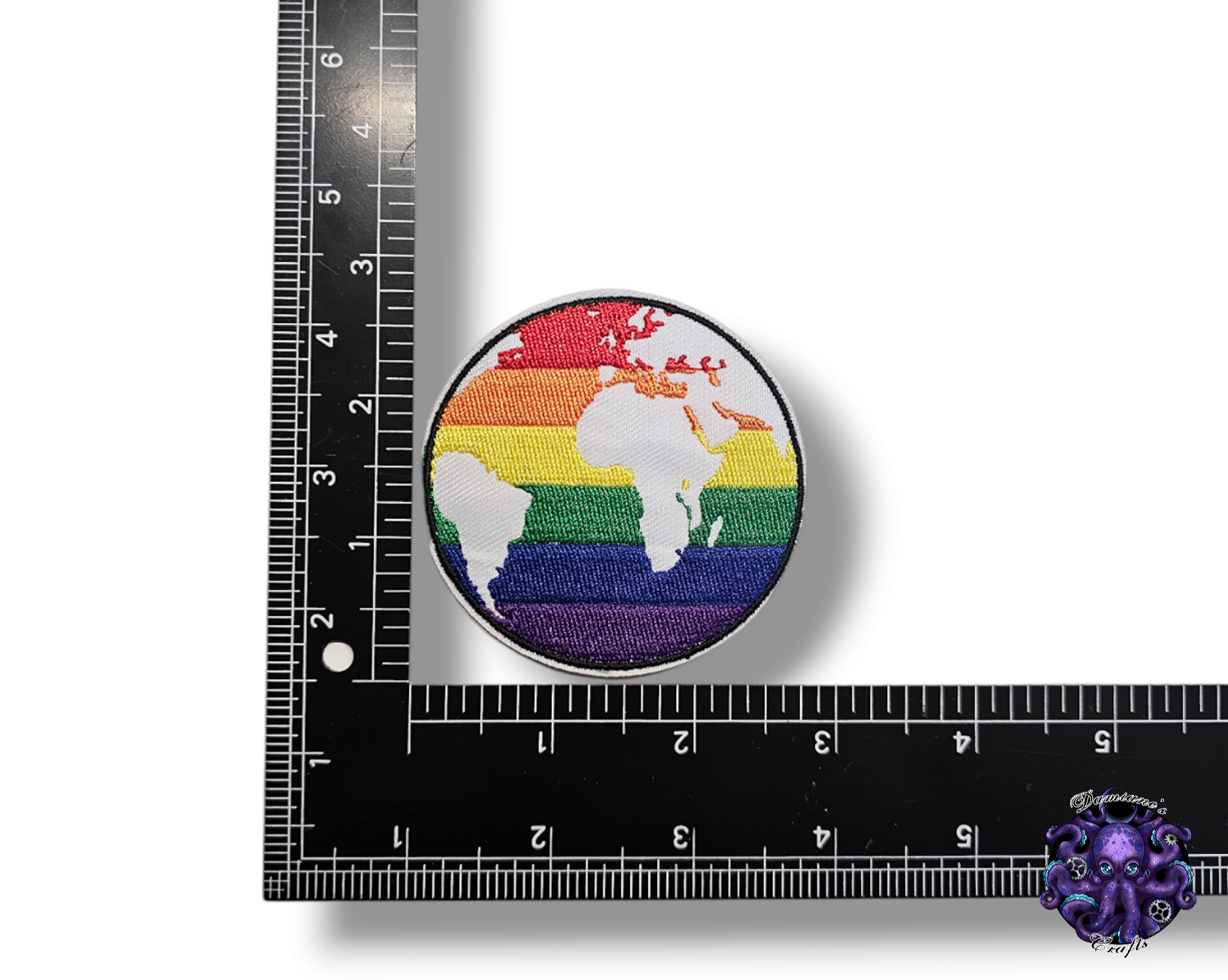 Embroided Patch, Iron on, Glue, Craft supply, Embroidery, Fabric, Gay, LGBT, Poo, Rainbow, Social anxiety, wave, World, Mama bear, good vibes, poo