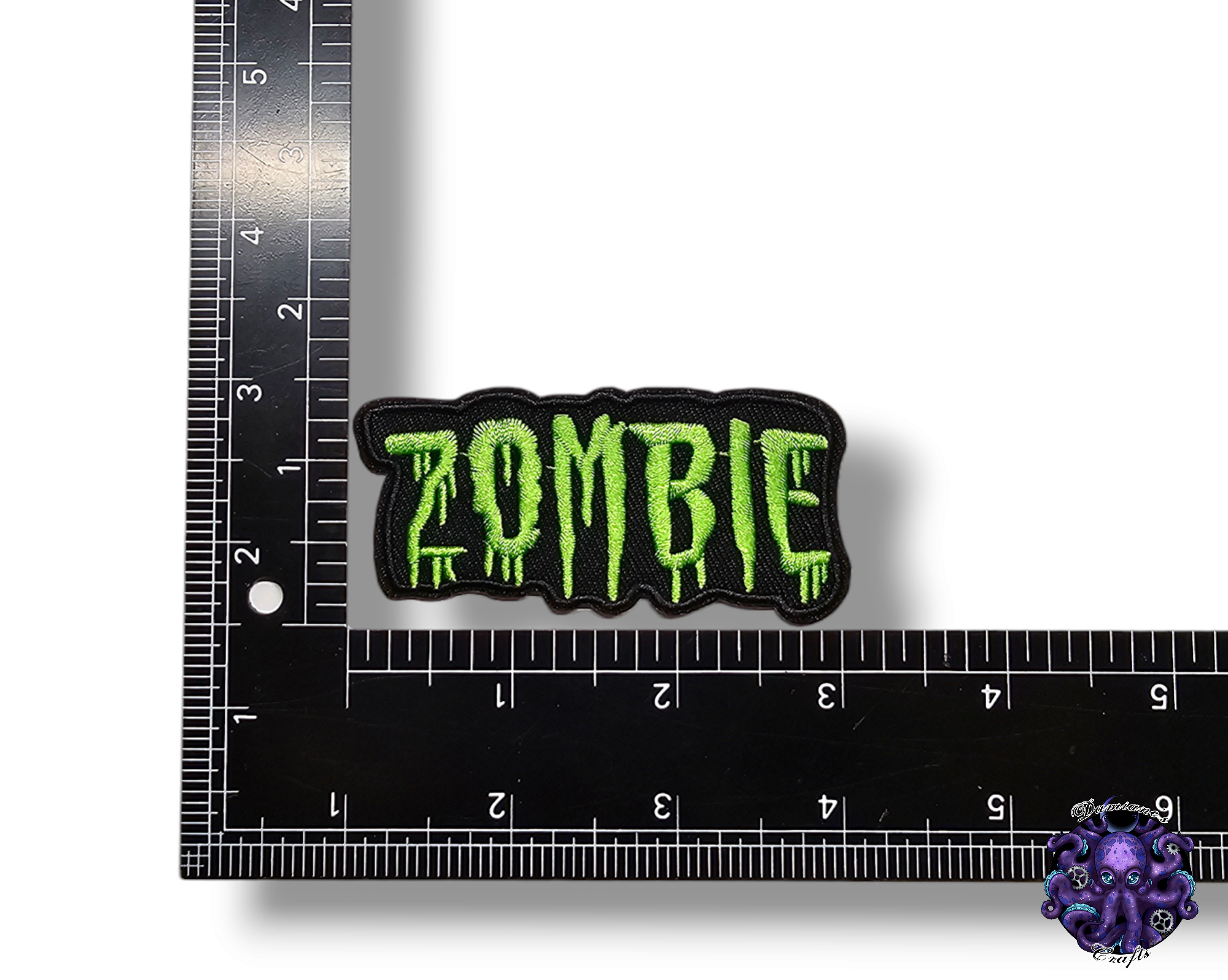 Embroided Patch, Iron on, Glue, Craft supply, Embroidery, Fabric, Biohazard, Radioactive, Zombie, Video game, movies, post-apocalypse