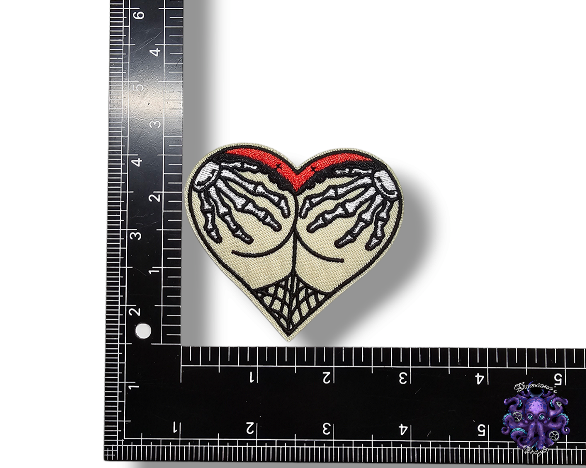Embroided Patch, Iron on, Glue, Craft supply, Embroidery, Fabric, Heart, panties, handcuff, bdsm, skeleton, jack, demon, vampire, spiderweb, bad witch, witchy