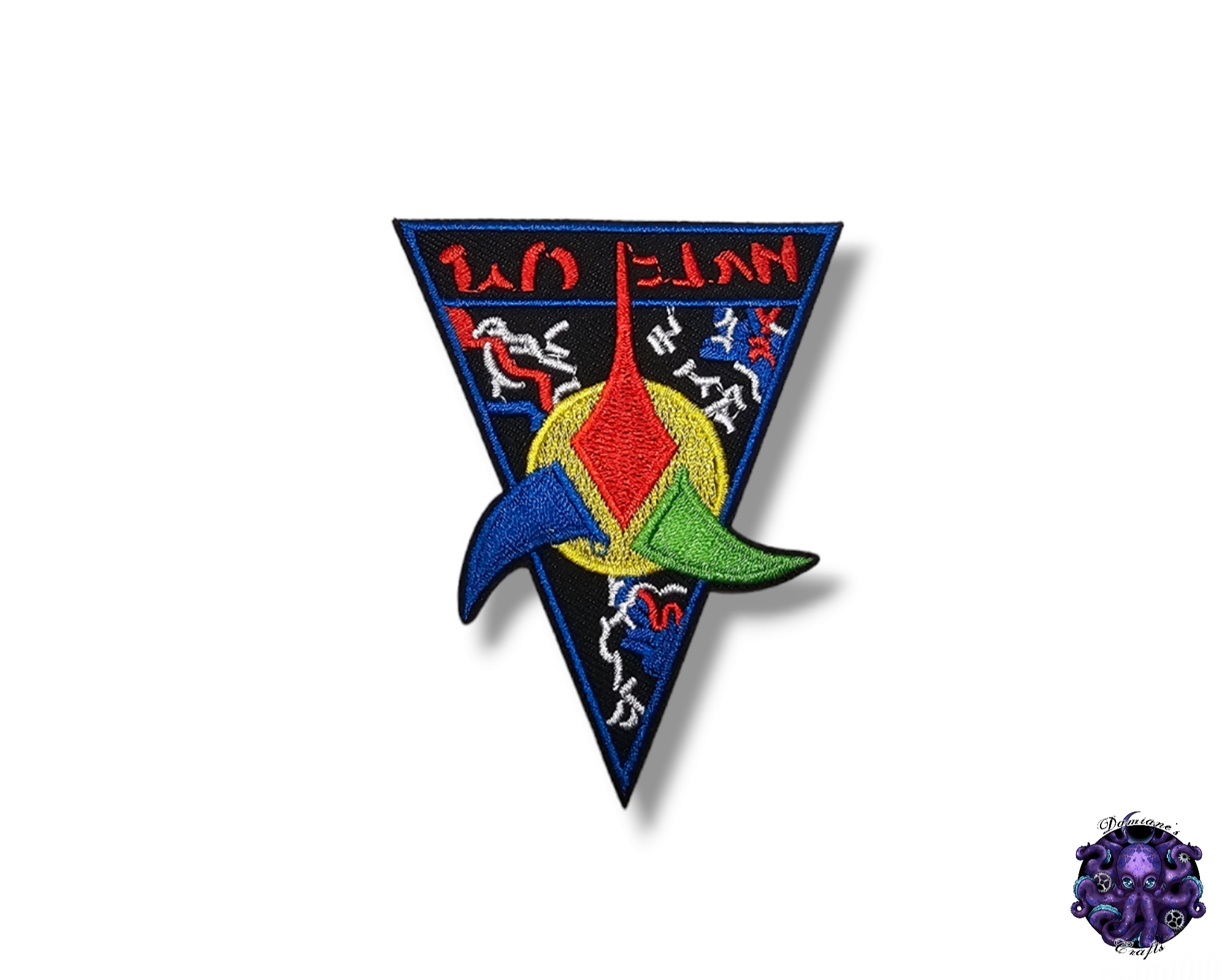 Embroided Patch, Iron on, Glue, Craft supply, Embroidery, Fabric, Movie, Tv show, tv serie, science fiction, futur, space, extraterrestrial