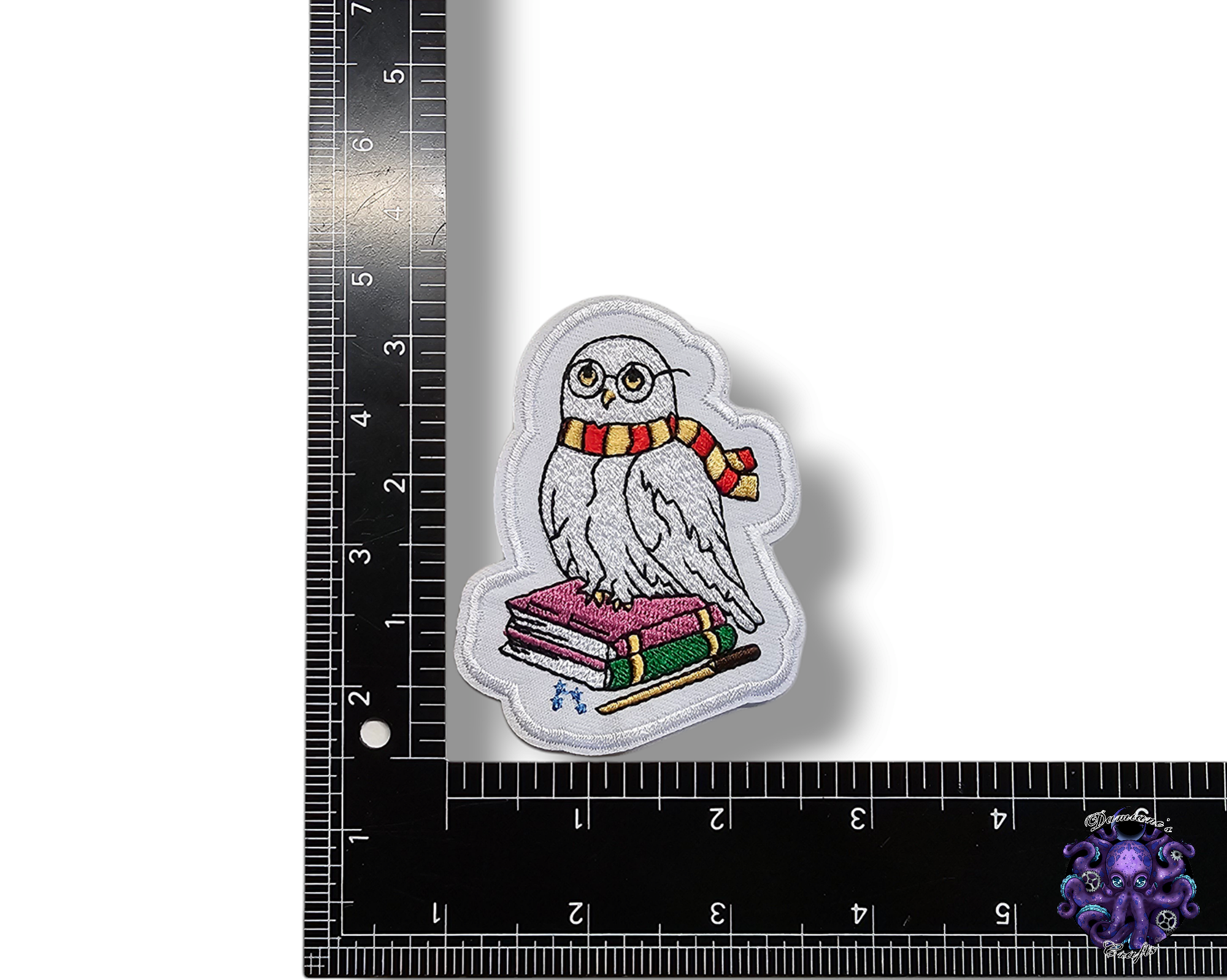 Embroided Patch, Iron on, Glue, Craft supply, Embroidery, Magic, School, Witch, Wizard, Spell, Hat, Scarf, Wand, gothic, owl
