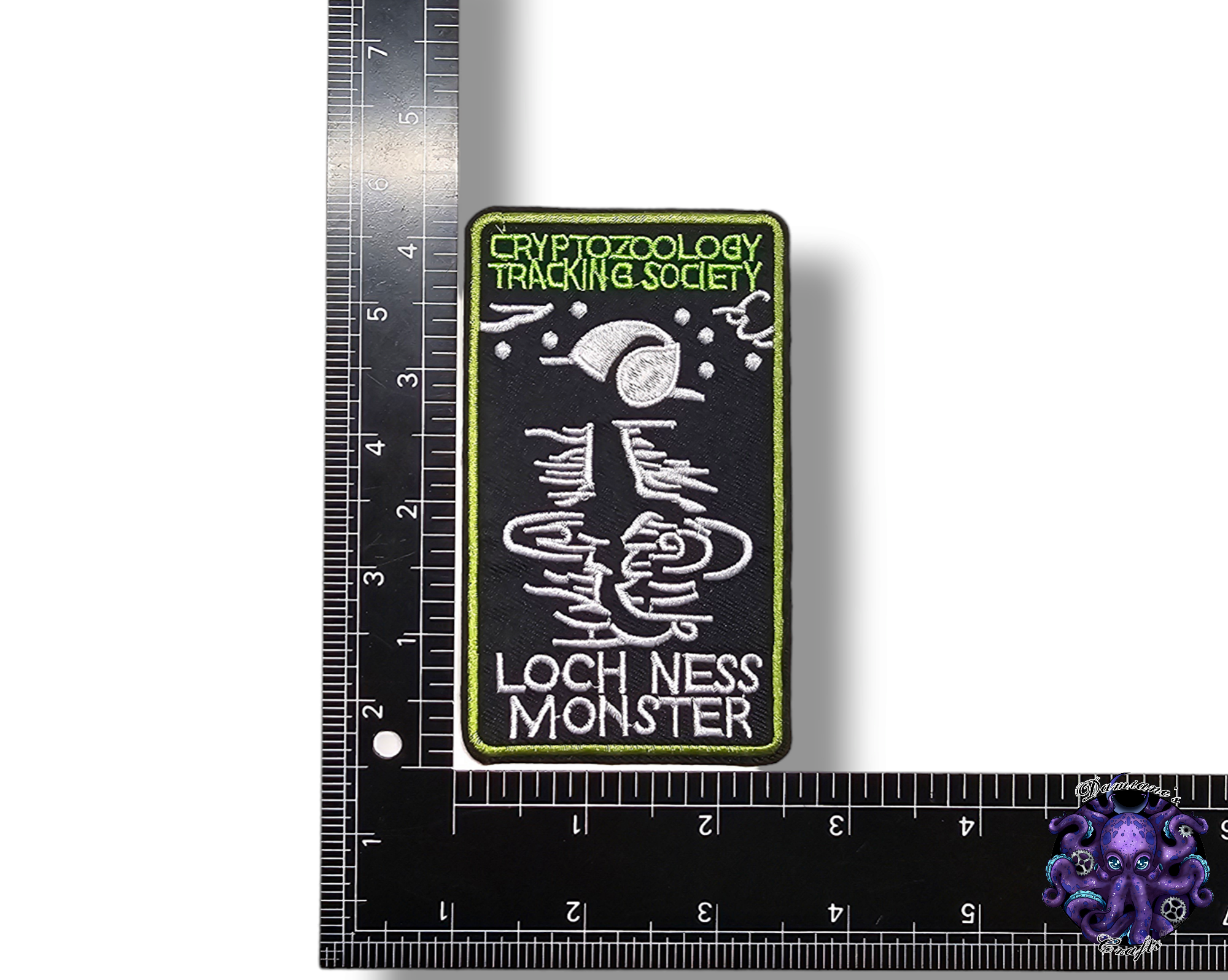Embroided Patch, Iron on, Glue, Craft supply, Embroidery, Mothman, Loch ness, Chupacabra, Sasquatch, jackalope, flatwood, Jersey devil,monster, cryptid, legends