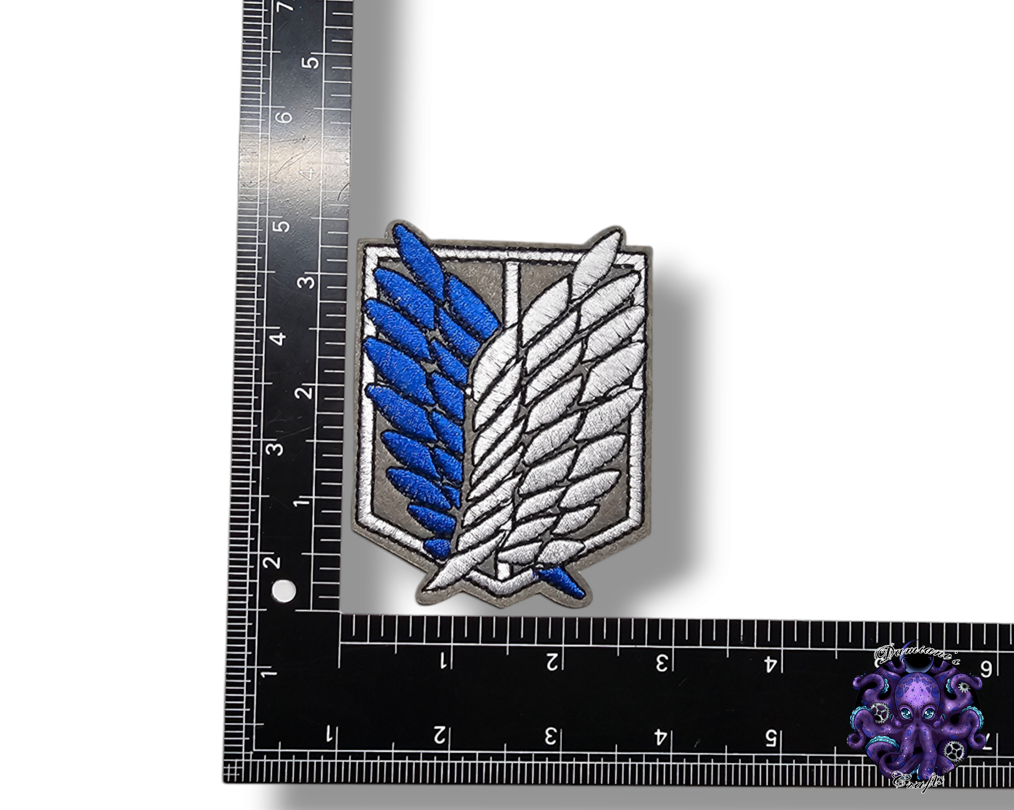 Embroided Patch, Iron on, Glue, Craft supply, Embroidery, Fabric, movie, tv show, anime, red cloud, fox, ninja
