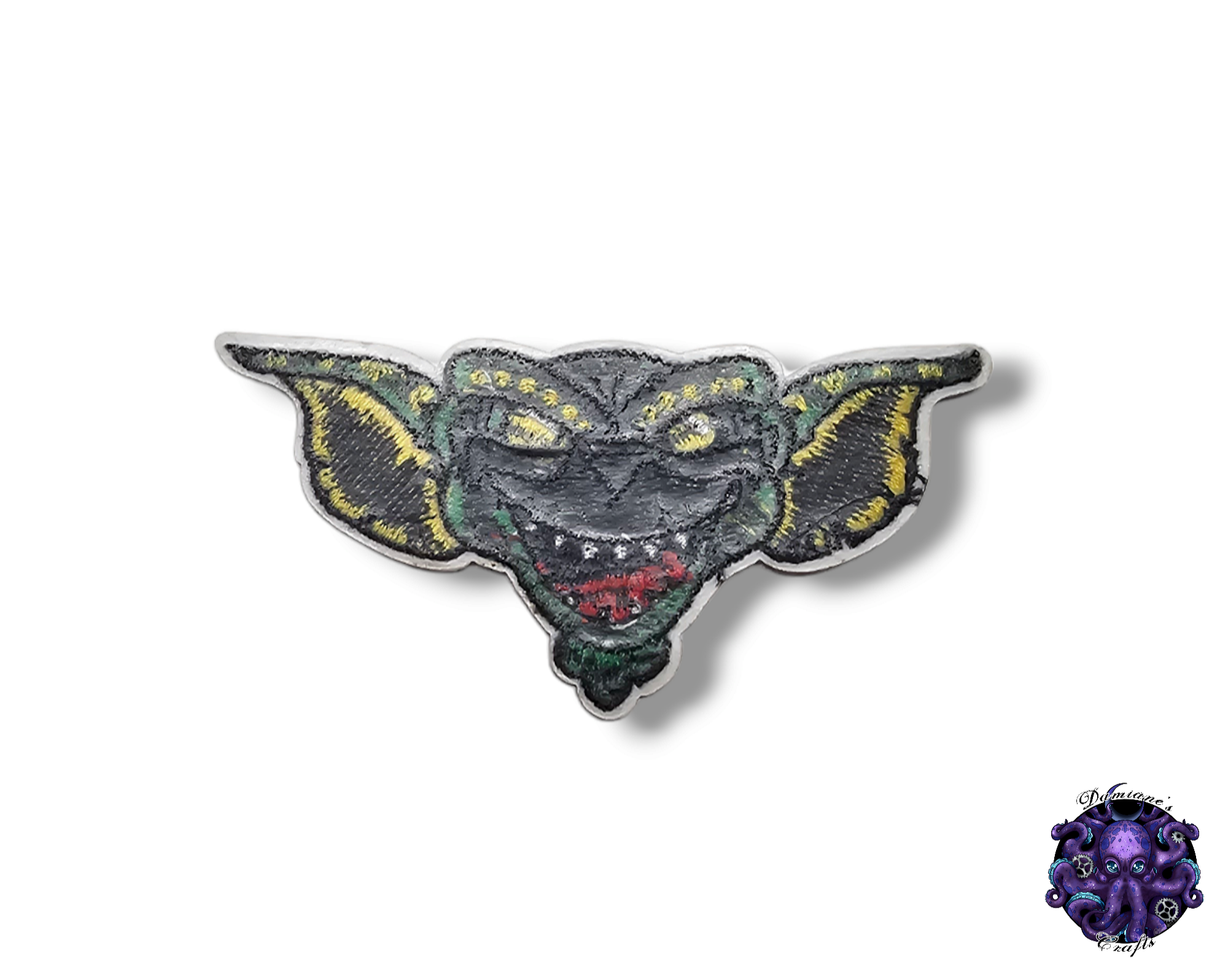 Embroided Patch, Iron on, Glue, Craft supply, Embroidery, Fabric, movie, classic, monster, creature, fluffy, cute