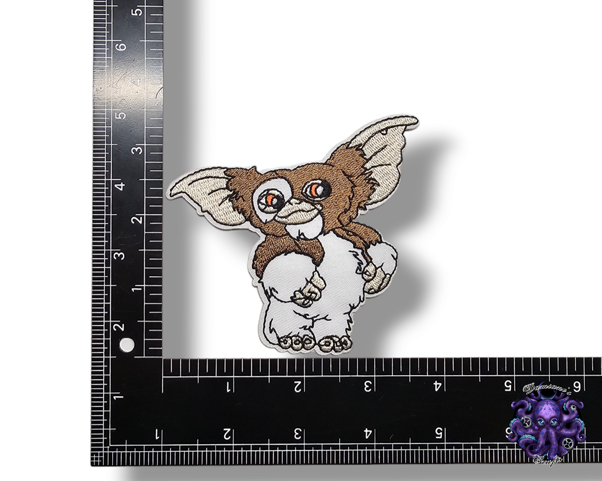 Embroided Patch, Iron on, Glue, Craft supply, Embroidery, Fabric, movie, classic, monster, creature, fluffy, cute