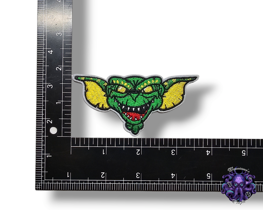 Embroided Patch, Iron on, Glue, Craft supply, Embroidery, Fabric, movie, classic, monster, creature, fluffy, cute