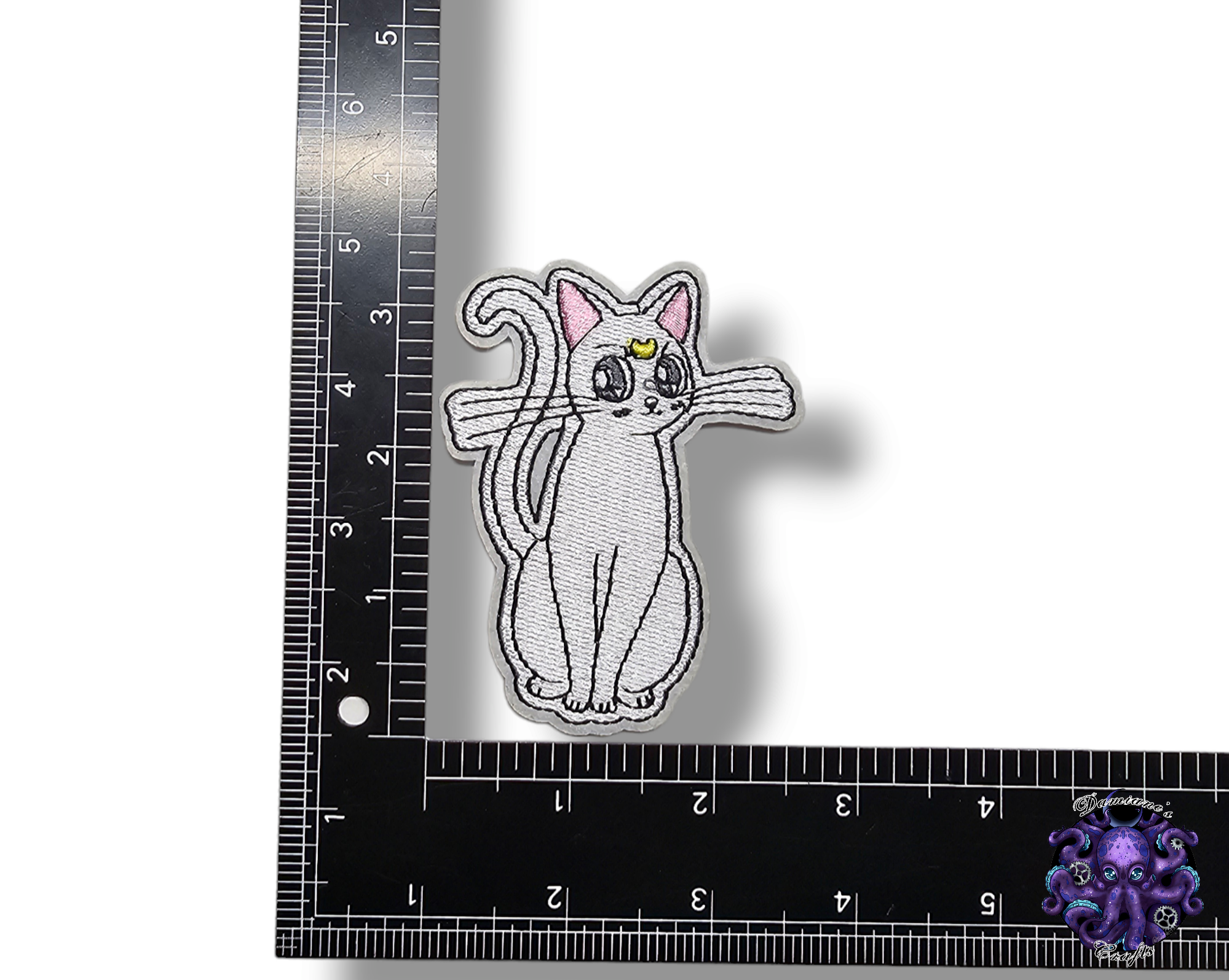 Embroided Patch, Iron on, Glue, Craft supply, Embroidery, Fabric, Cute, Kawai, Girl, Anime, Manga, bow, star, heart, cat