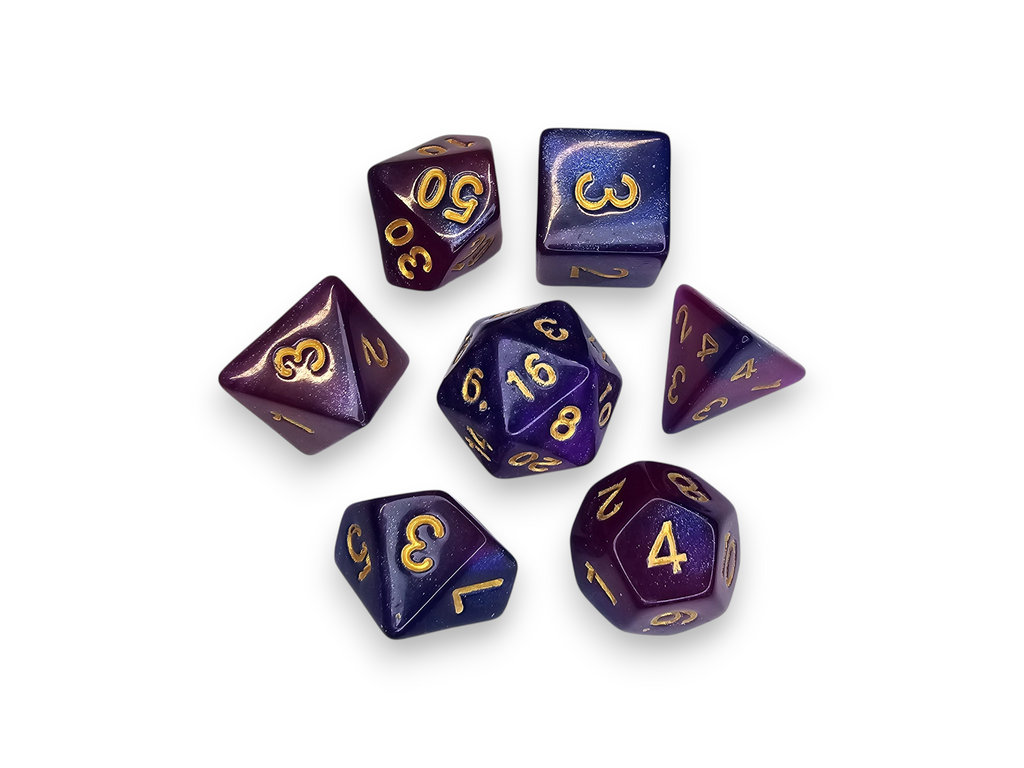Dados acrílicos, poliédricos, juegos, grabados, perlados, brillantes, bicolor, DnD, mazmorras, dragones, juegos de mesa, juegos