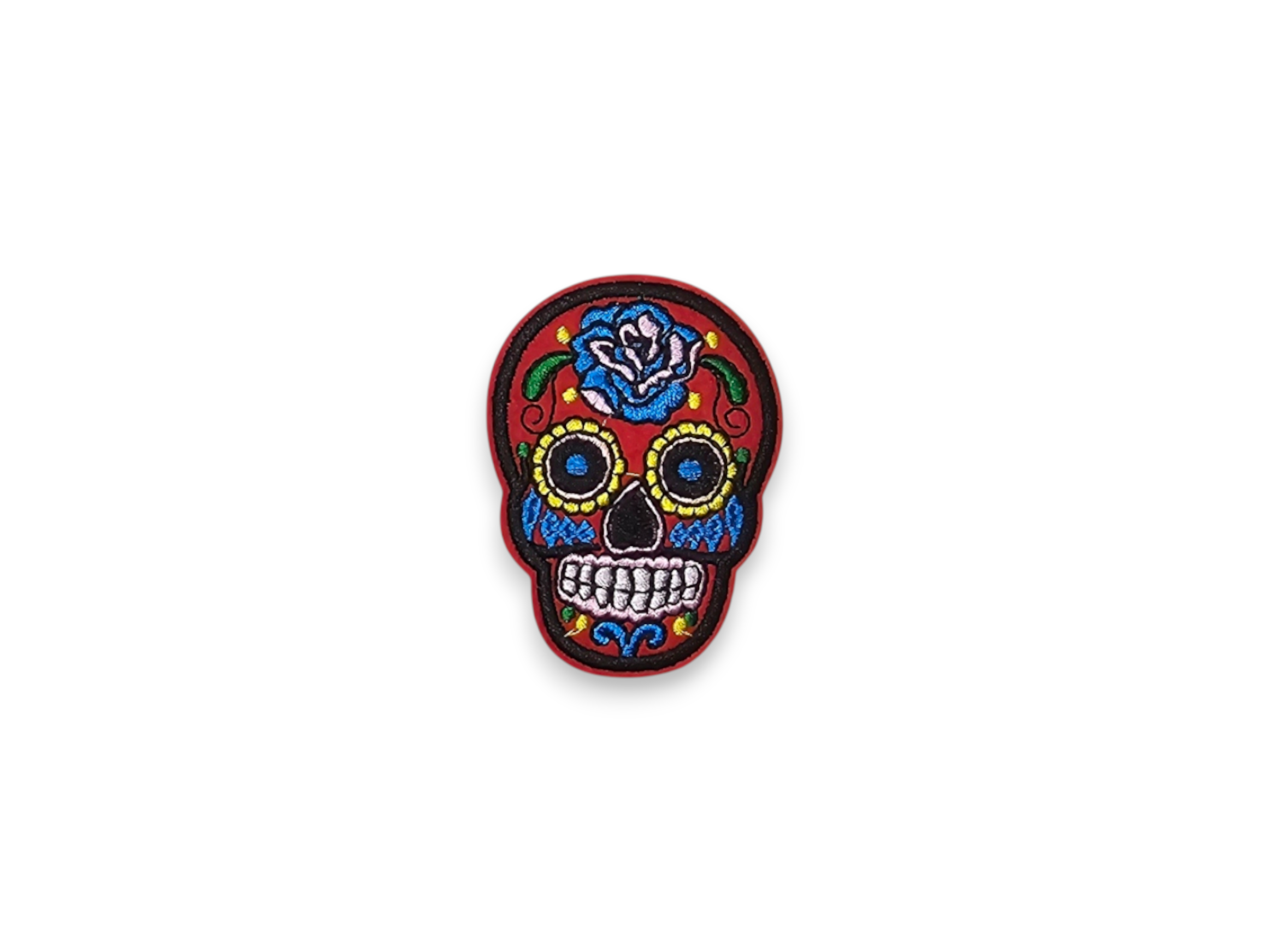 Embroided Patch, Iron on, Glue, Craft supply, Embroidery, Fabric, Skull, Dia de Muertos, mexico, holiday, festival, fiesta