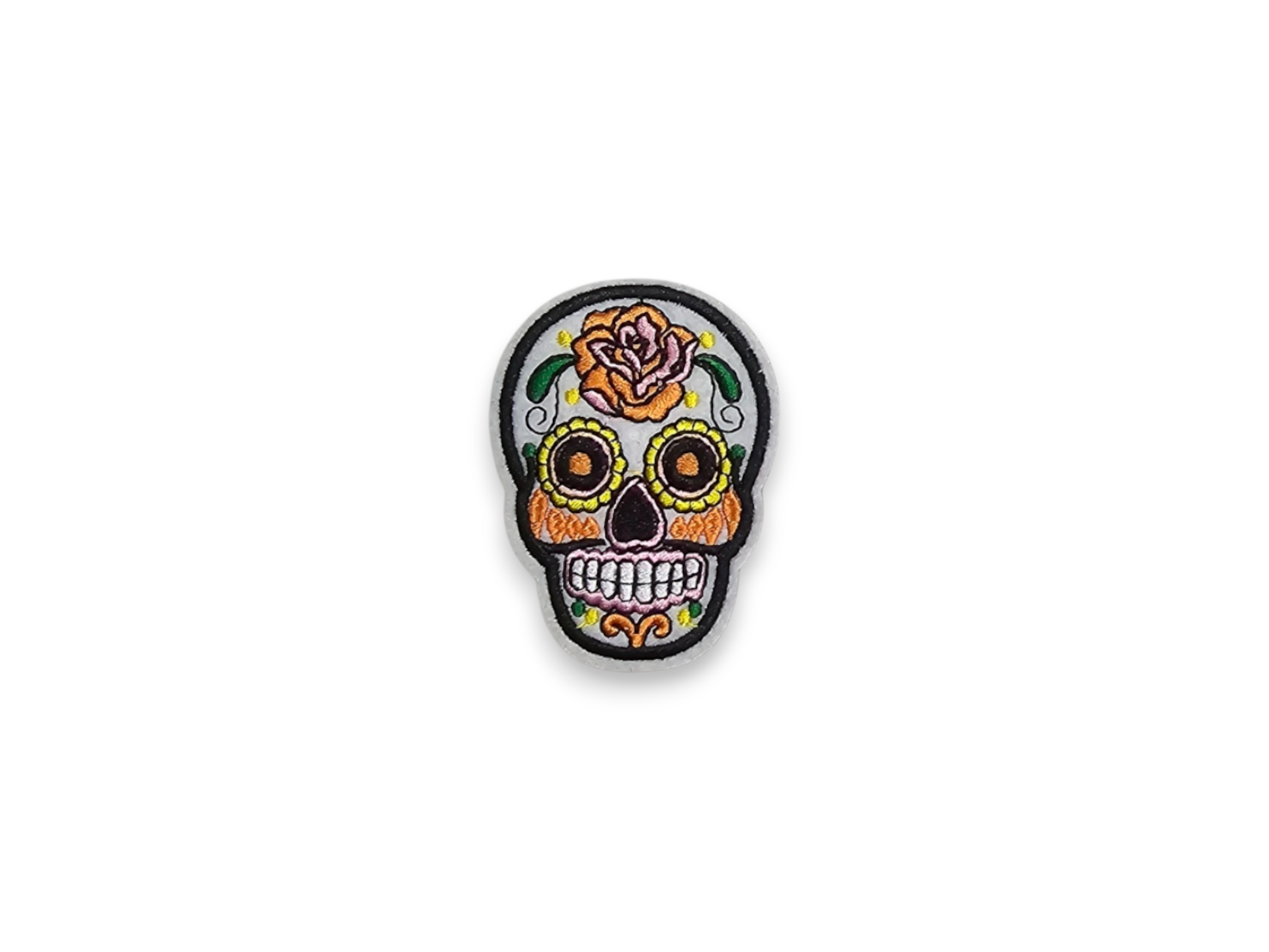 Embroided Patch, Iron on, Glue, Craft supply, Embroidery, Fabric, Skull, Dia de Muertos, mexico, holiday, festival, fiesta