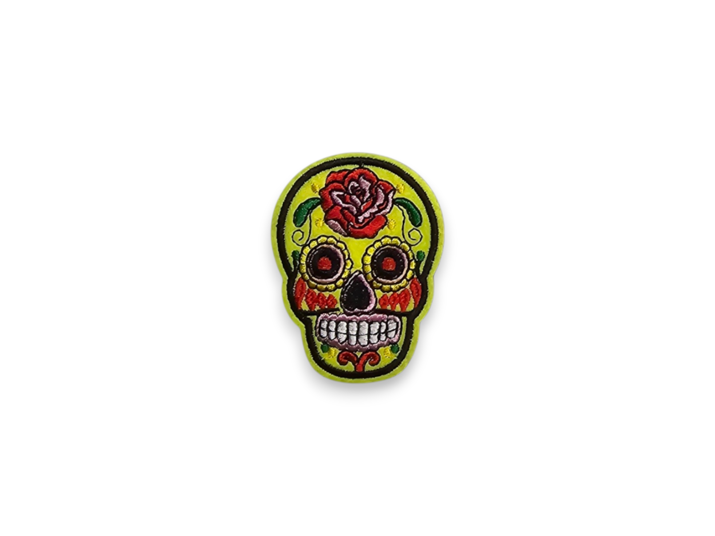 Embroided Patch, Iron on, Glue, Craft supply, Embroidery, Fabric, Skull, Dia de Muertos, mexico, holiday, festival, fiesta