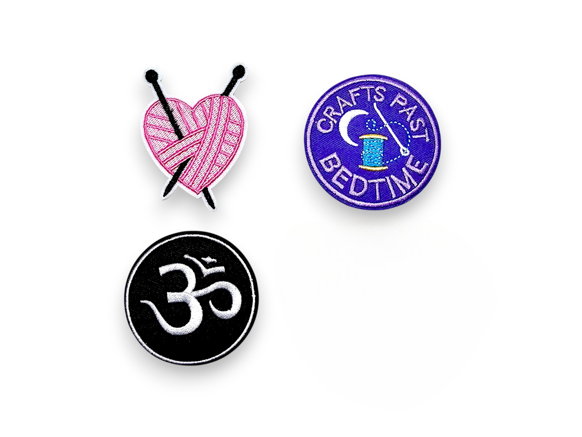 Embroided Patch, Iron on, Glue, Craft supply, Embroidery, Fabric, yarn, needle, craft, ohm