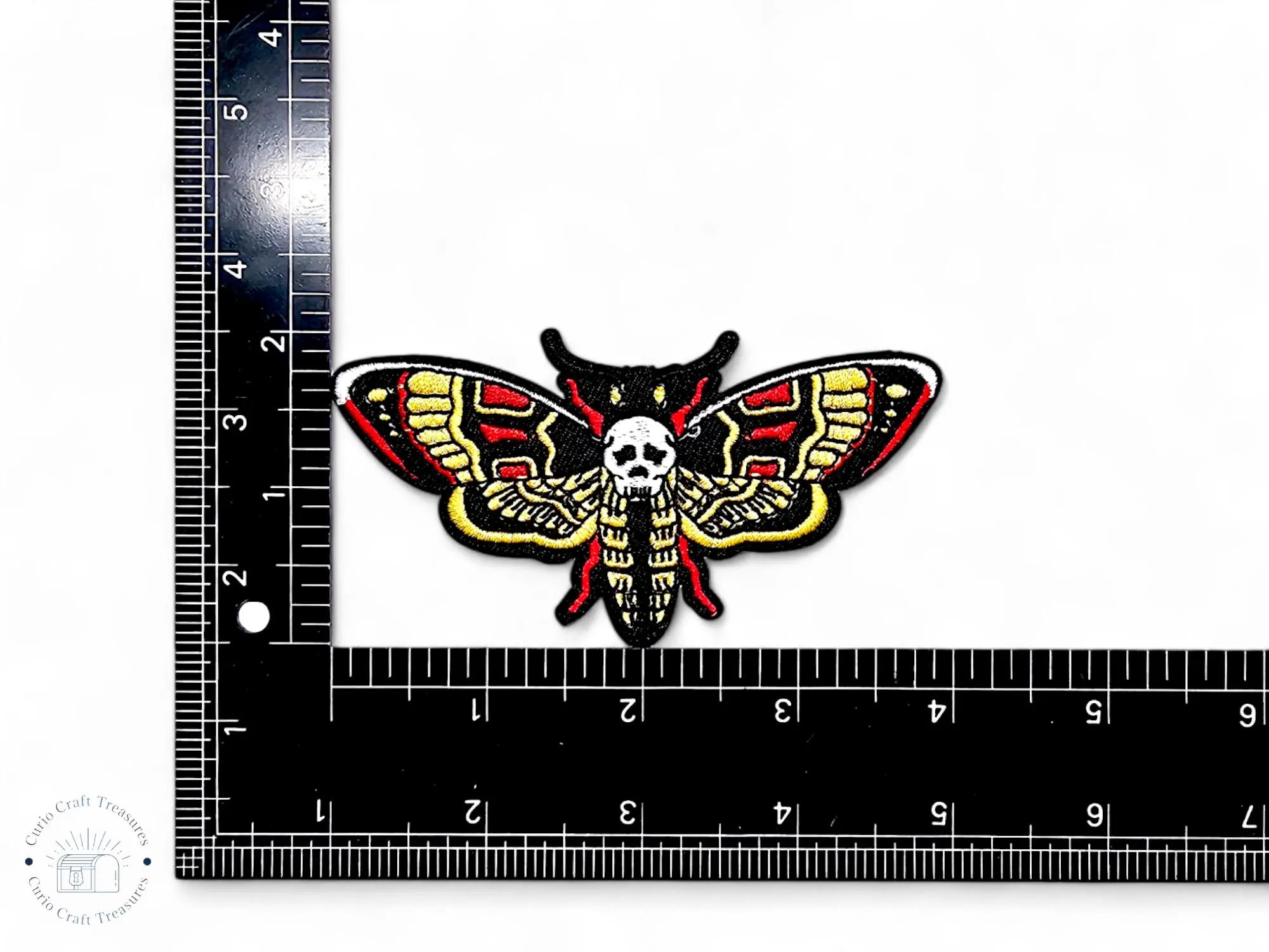 Embroided Patch, Iron on, Glue, Craft supply, Embroidery, Fabric, Gothic, Halloween, spooky, Skull, Butterfly, pumpkin, skeleton, live laugh love