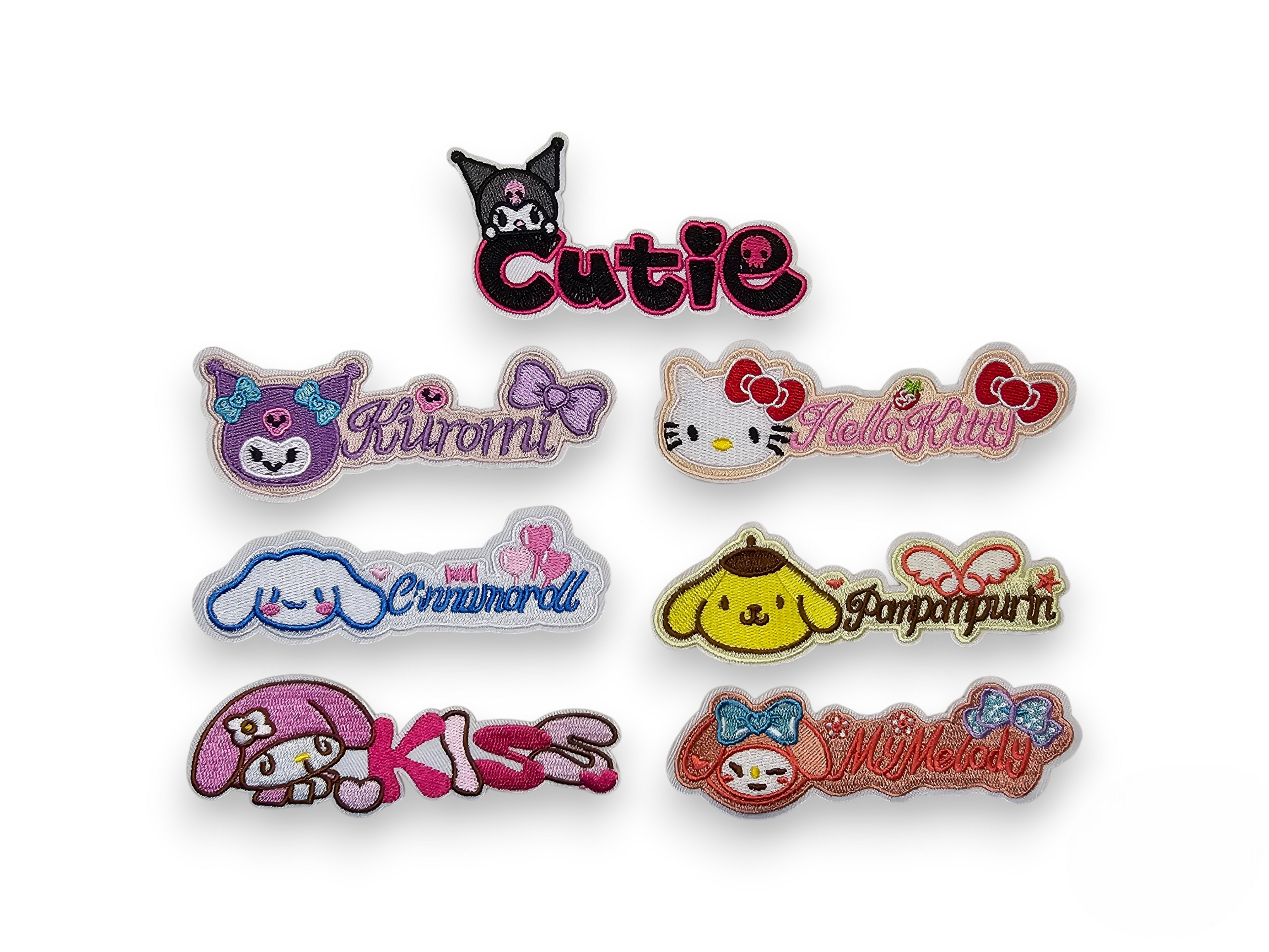 Embroided Patch, Iron on, Glue, Craft supply, Embroidery, Fabric, Cat, cute, animal, bunny, dog, kawai