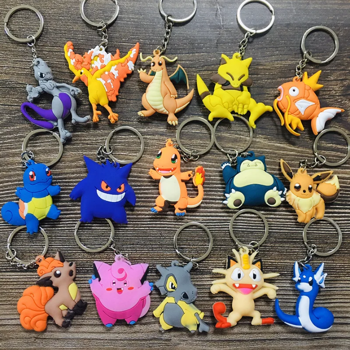 Llavero, Monstruo, Bolsillo, Criatura, Serie de TV, Anime, Videojuego, Infantil, Silicona, Accesorio, Charm para bolso