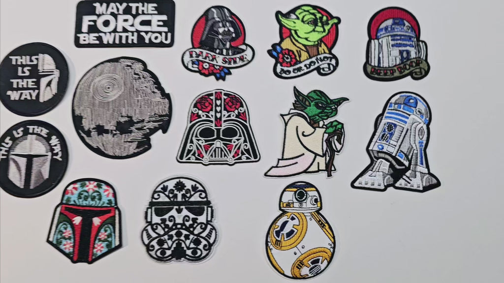 Embroided Patch, Iron on, Glue, Craft supply, Embroidery, Fabric, Movie, Old movies, classic, science fiction, futurist, space, opera