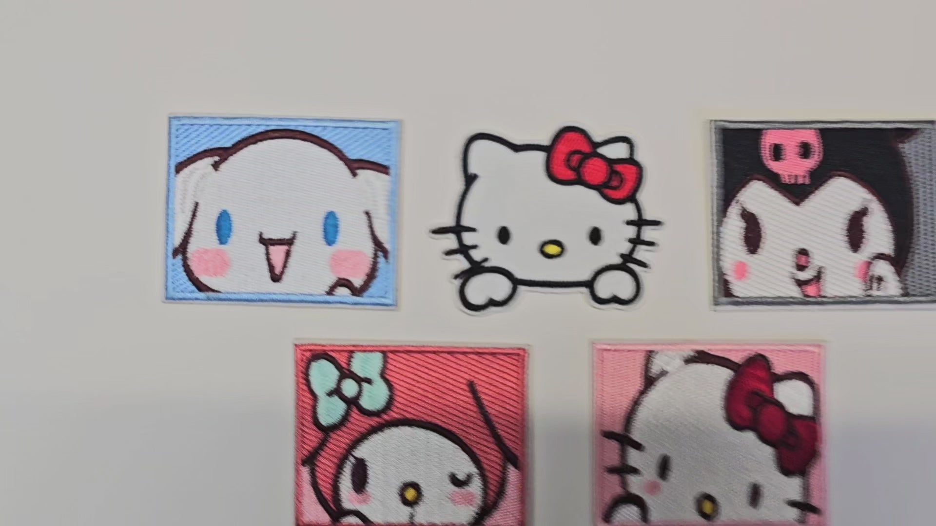 Embroided Patch, Iron on, Glue, Craft supply, Embroidery, Fabric, Cat, cute, animal, bunny, dog, kawai