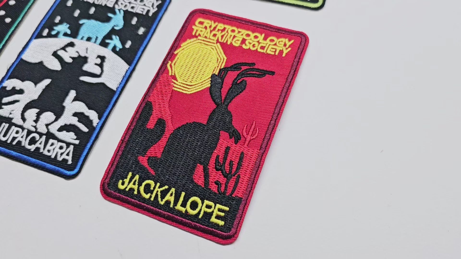 Embroided Patch, Iron on, Glue, Craft supply, Embroidery, Mothman, Loch ness, Chupacabra, Sasquatch, jackalope, flatwood, Jersey devil,monster, cryptid, legends