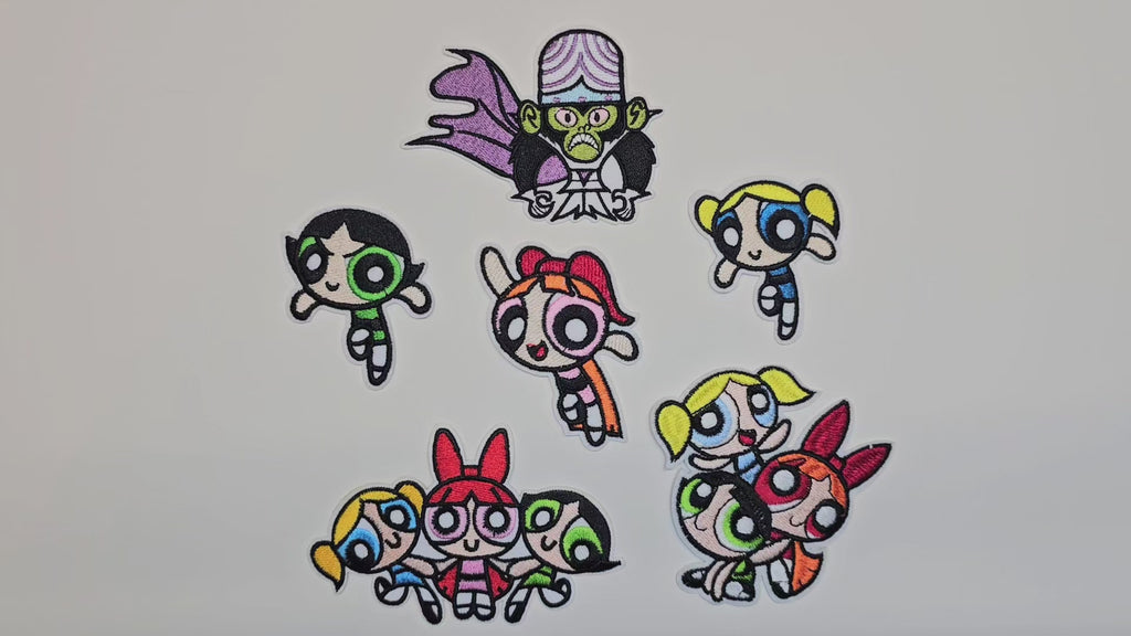 Écusson brodé, thermocollant, colle, matériel de loisirs créatifs, broderie, tissu, série télévisée, dessin animé, super-héros, filles, singe