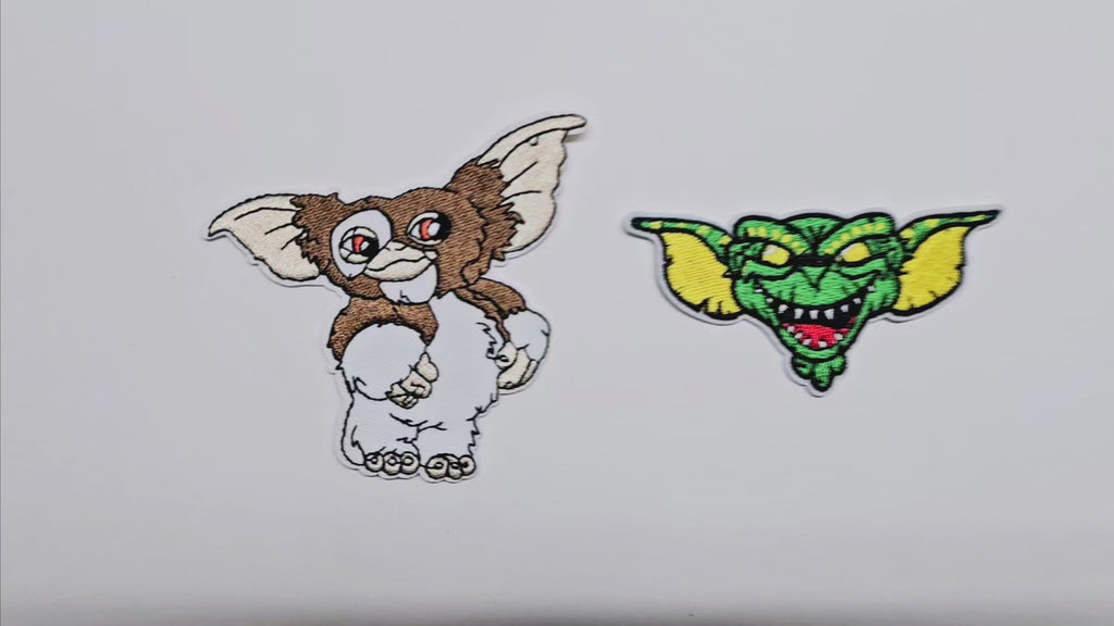 Embroided Patch, Iron on, Glue, Craft supply, Embroidery, Fabric, movie, classic, monster, creature, fluffy, cute