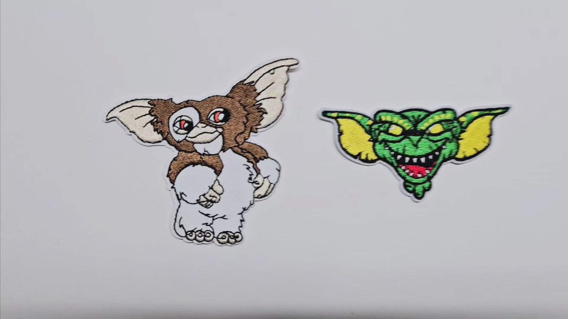 Embroided Patch, Iron on, Glue, Craft supply, Embroidery, Fabric, movie, classic, monster, creature, fluffy, cute