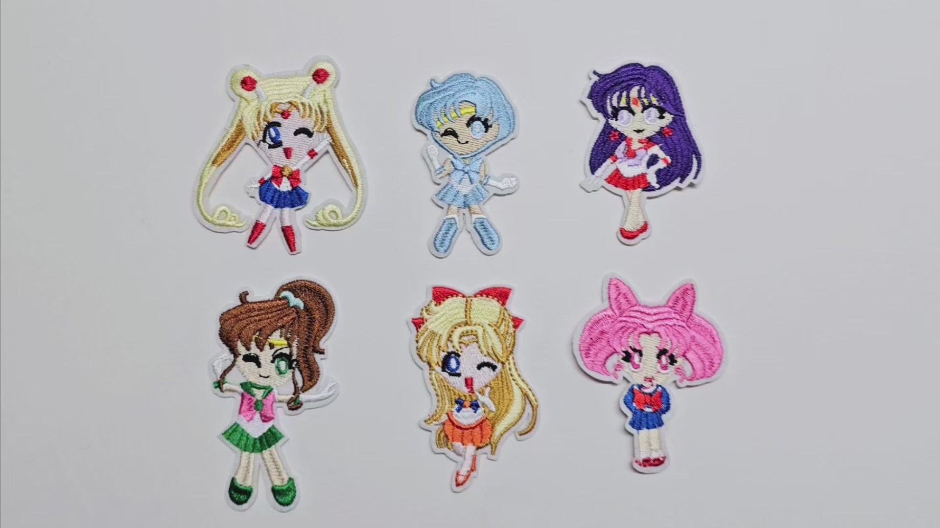 Embroided Patch, Iron on, Glue, Craft supply, Embroidery, Fabric, Cute, Kawai, Girl, Anime, Manga, Chibi