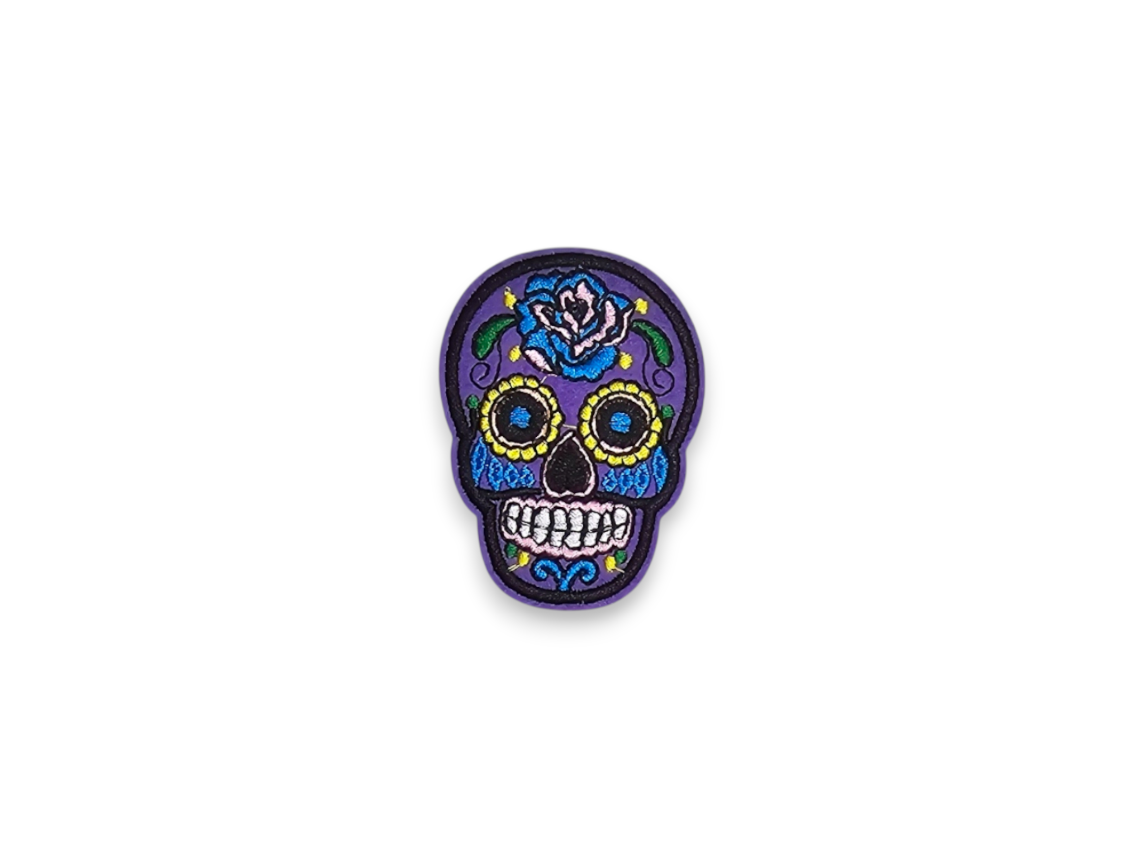 Embroided Patch, Iron on, Glue, Craft supply, Embroidery, Fabric, Skull, Dia de Muertos, mexico, holiday, festival, fiesta