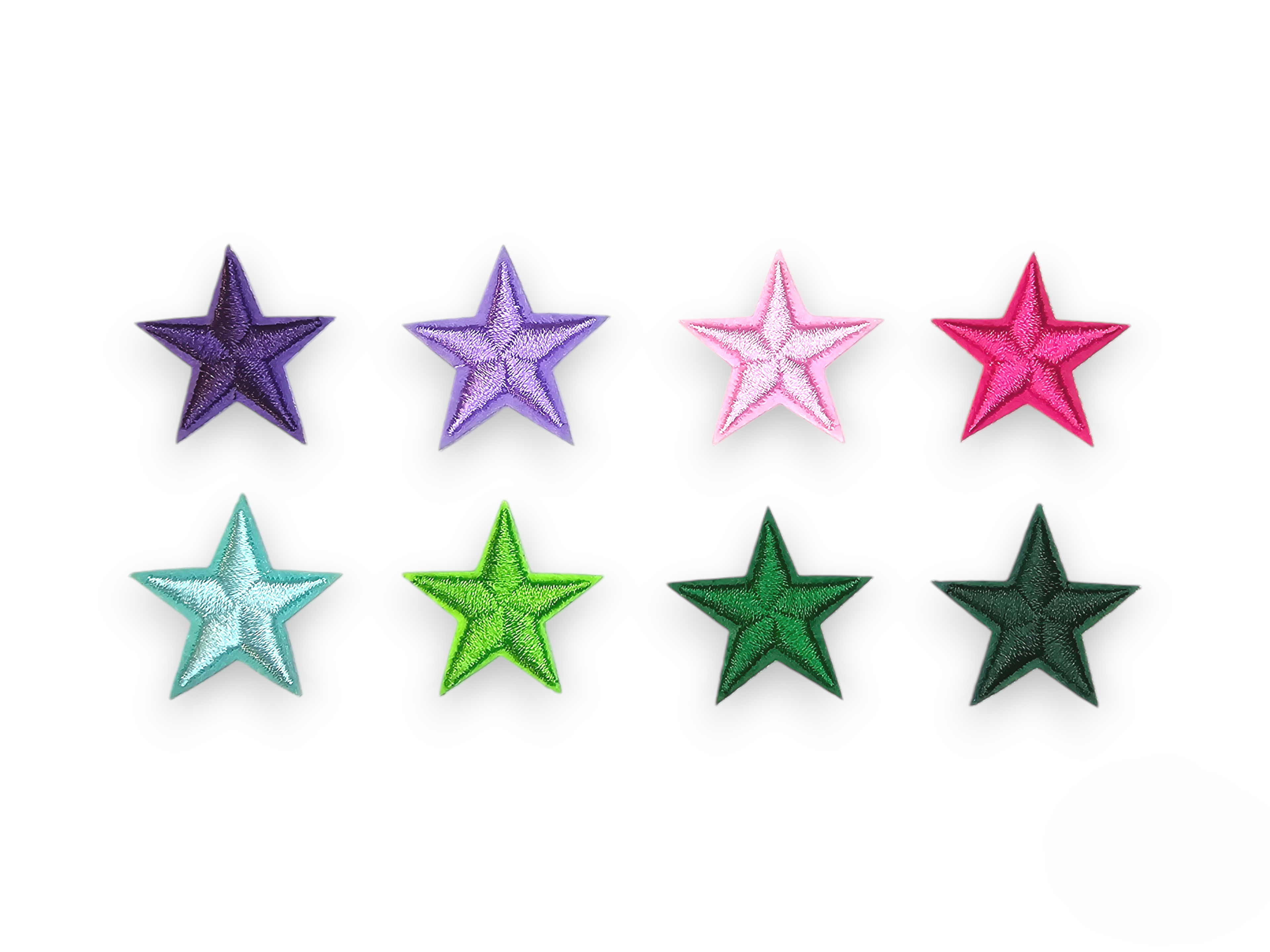 Embroided Patch, Iron on, Glue, Craft supply, Embroidery, Fabric, Star, 5 points, little star, colorful